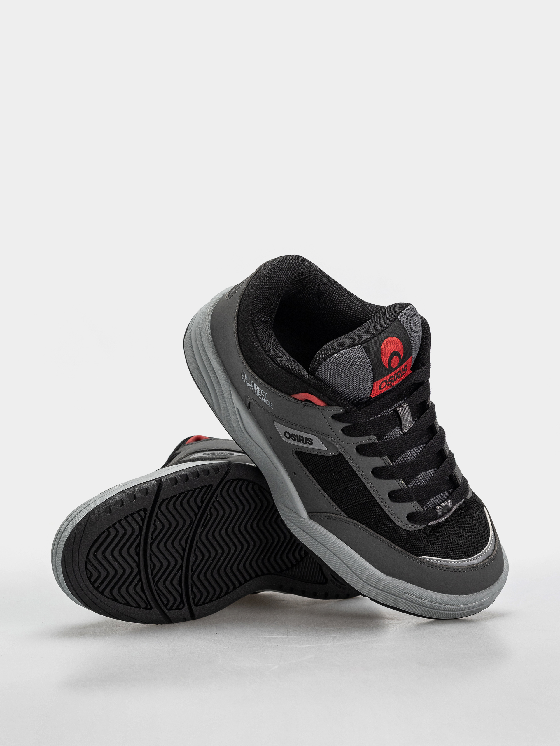 Osiris Flux Cipők (charcoal/black/red)