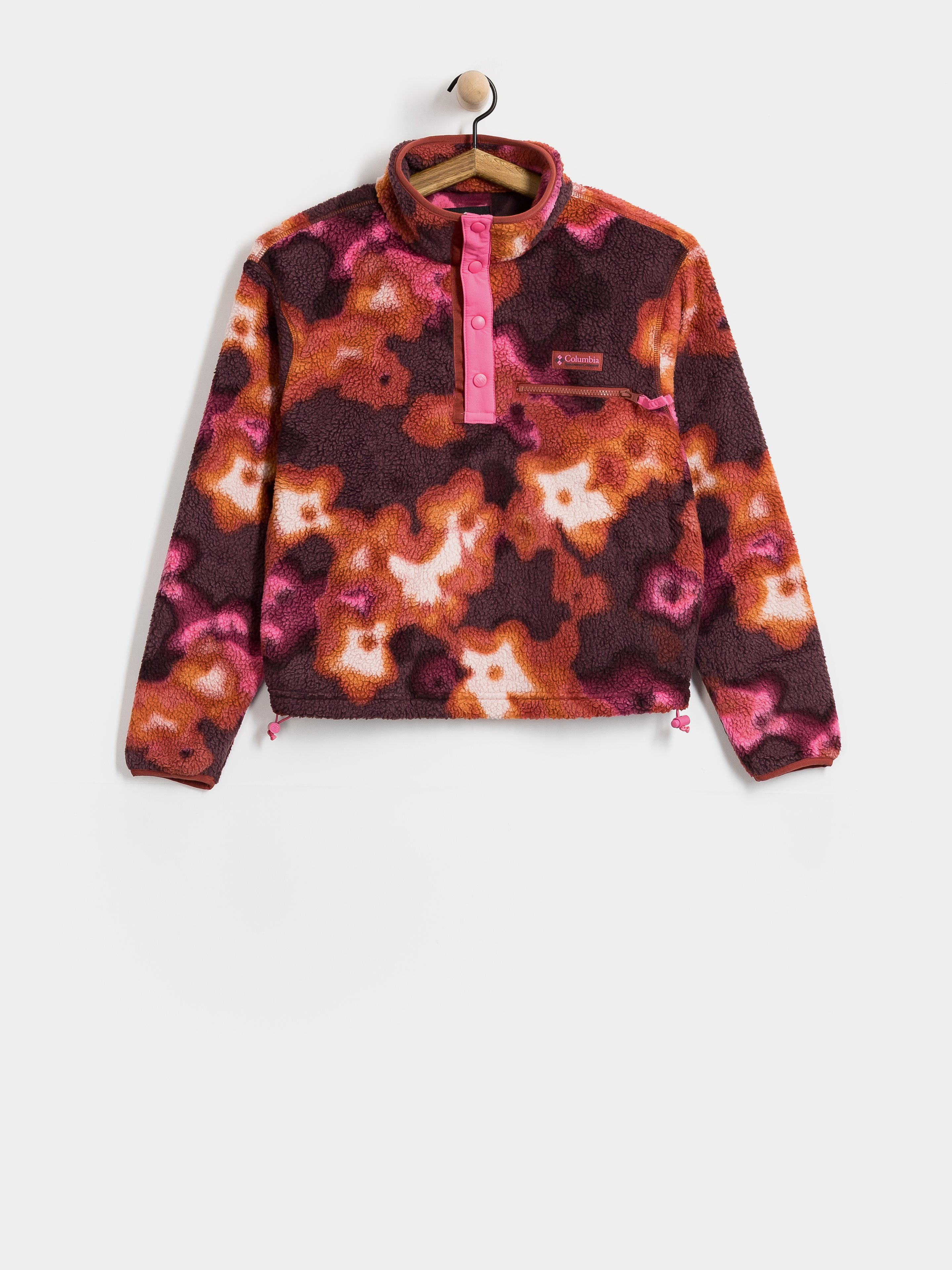 Columbia Helvetia II Printed Cropped Half Snap Wmn Polár pulóver