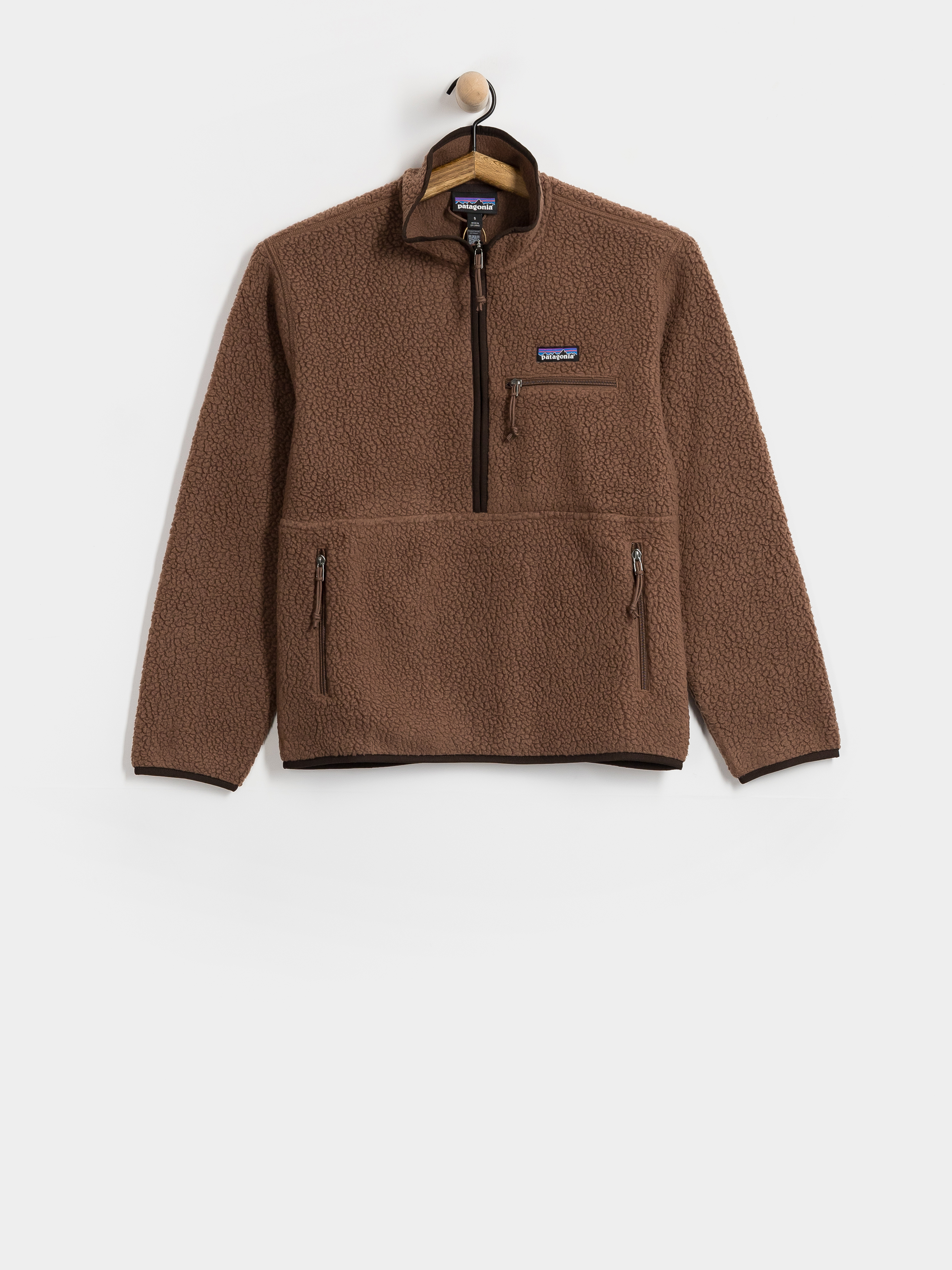 Női Patagonia Retro Pile Marsupial Polár pulóver (berm brown)