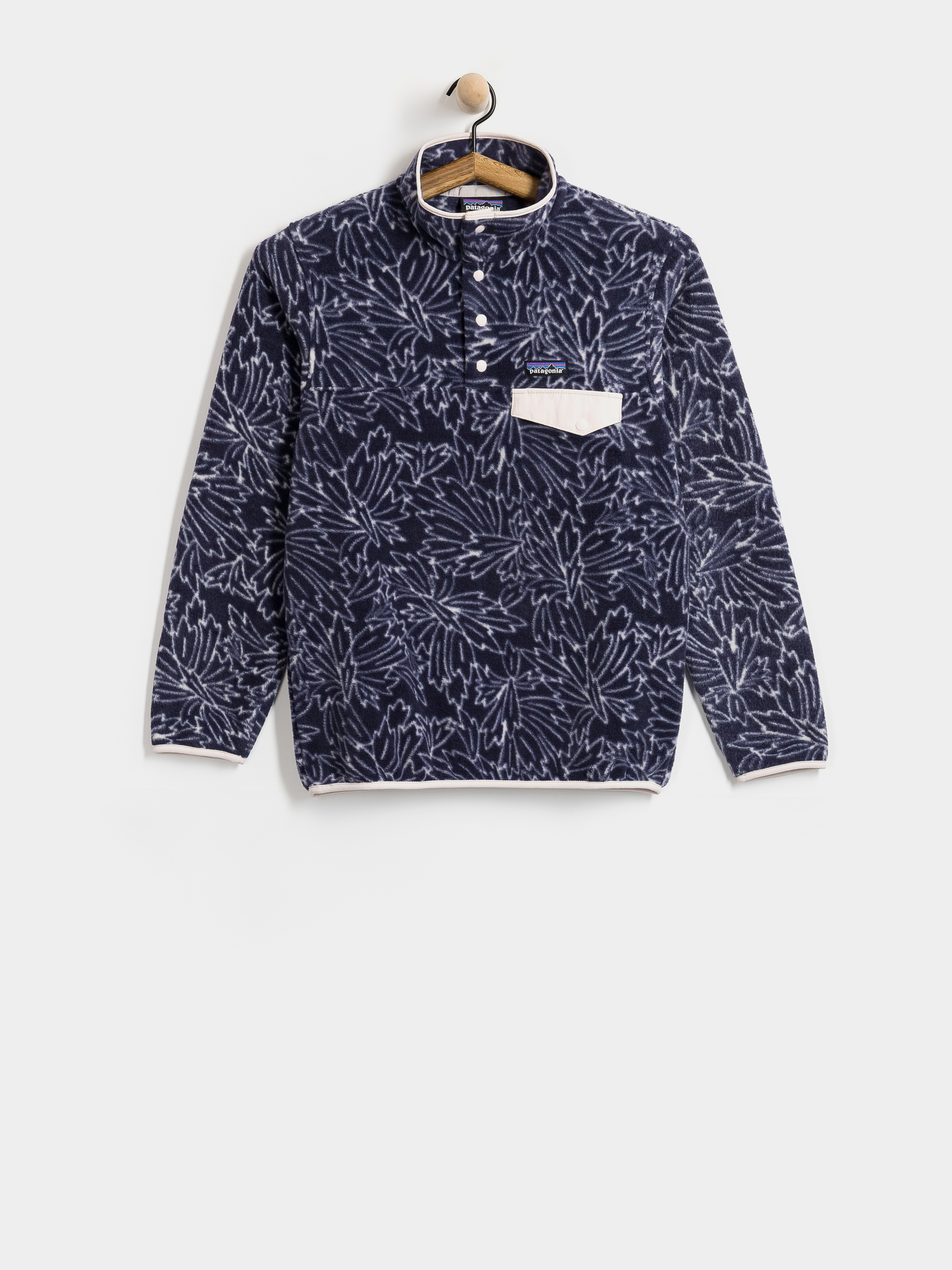Női Patagonia Lightweight Synch Snap T Polár pulóver (saxifrage sunken blue)