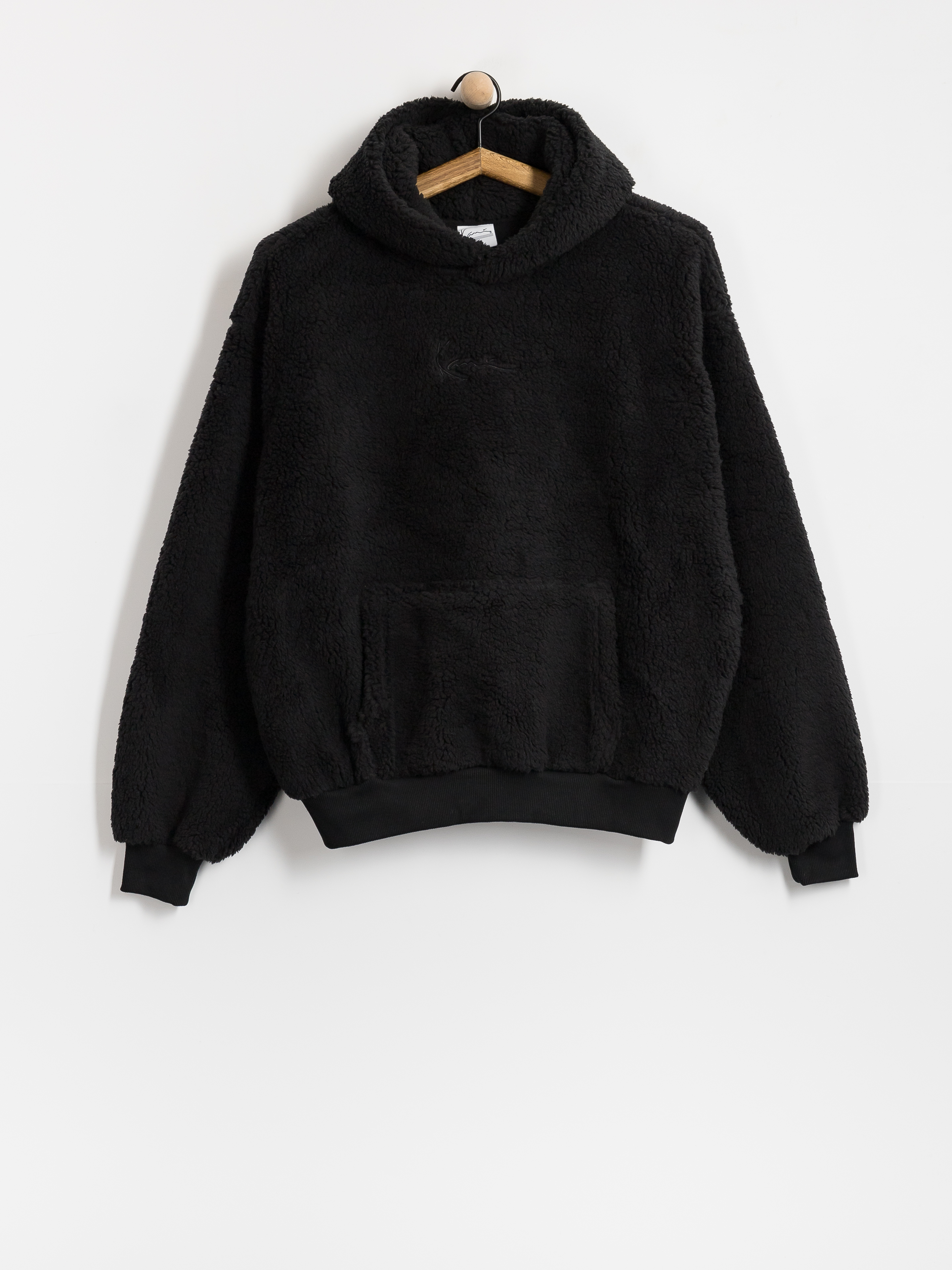 Karl Kani Signature Essential Teddy OS HD Kapucnis pulu00f3ver (black)