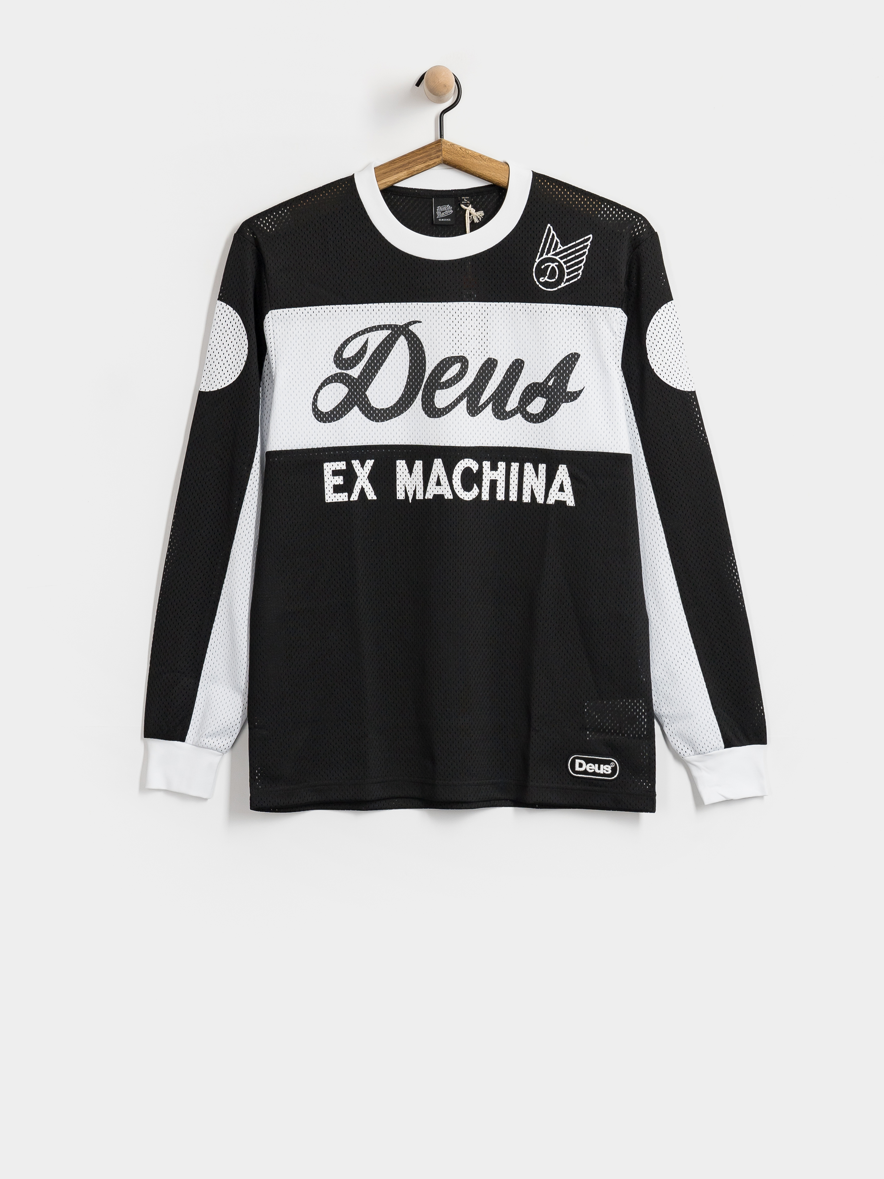 Deus Ex Machina Saber Moto Jersey Hosszú ujjú felső (black)