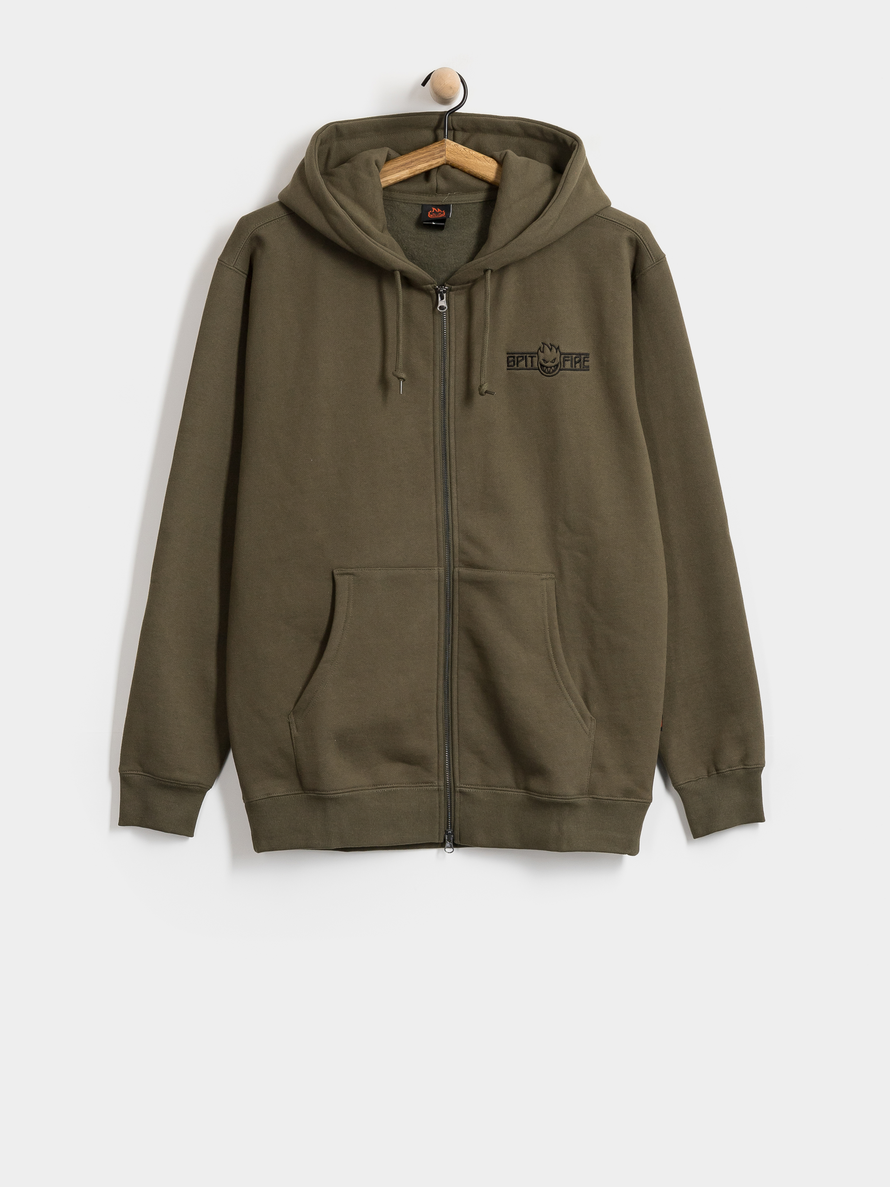 Spitfire Ltb Arch Emb ZHD Kapucnis pulóver (olive)