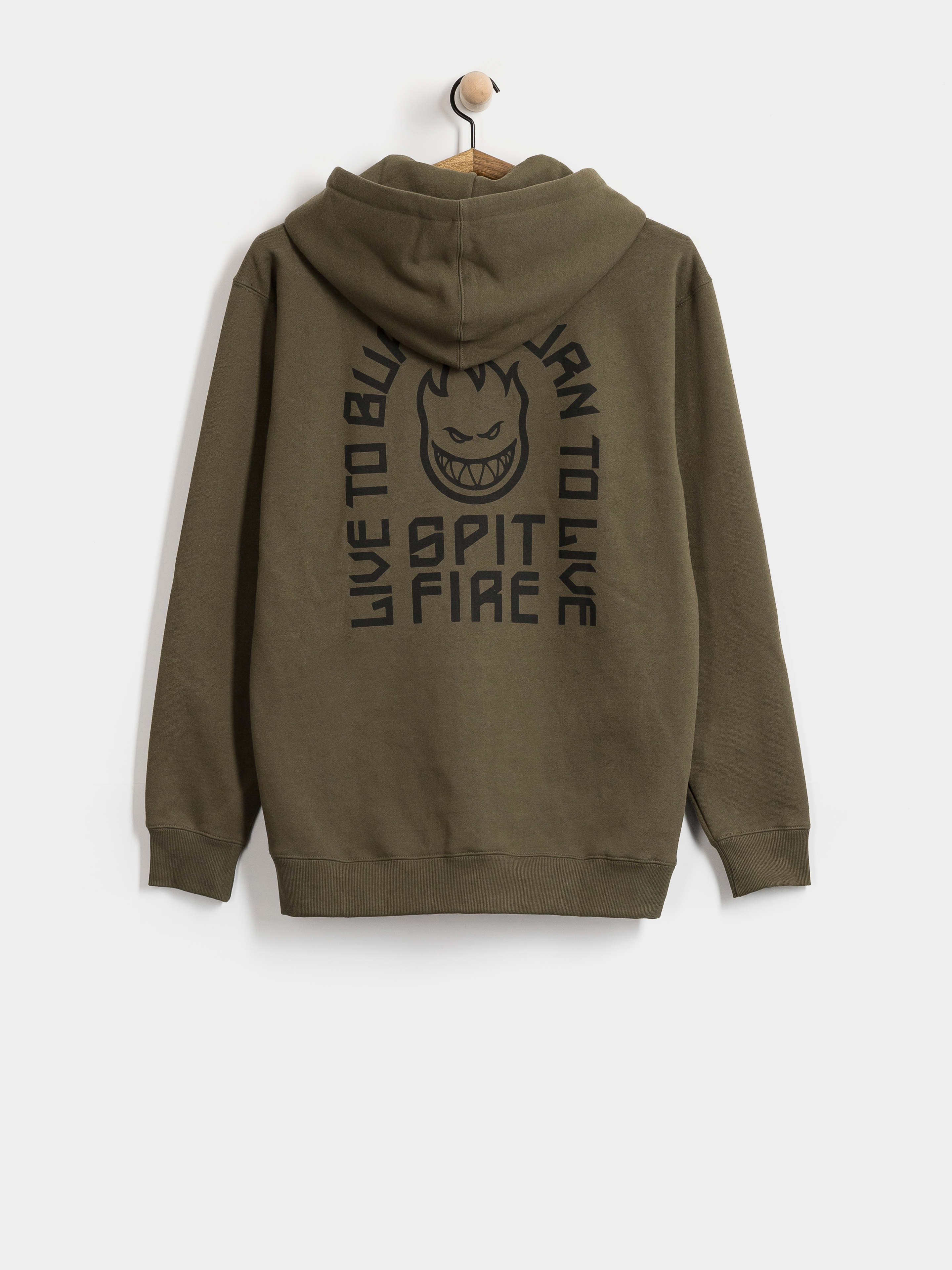 Spitfire Ltb Arch Emb ZHD Kapucnis pulóver (olive)