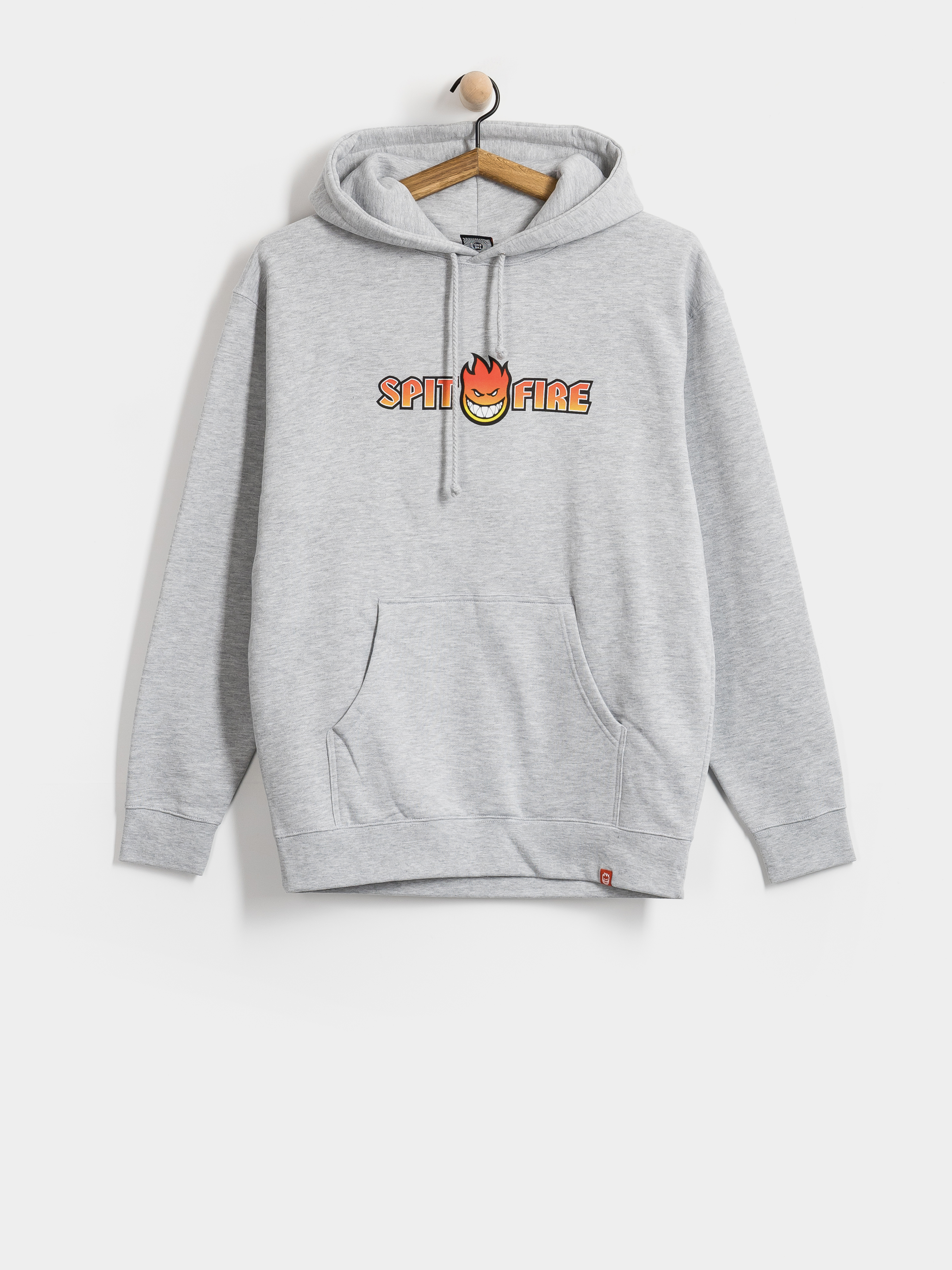 Spitfire Og Split Fade Fill HD Kapucnis pulóver (grey heather w/multi color print)