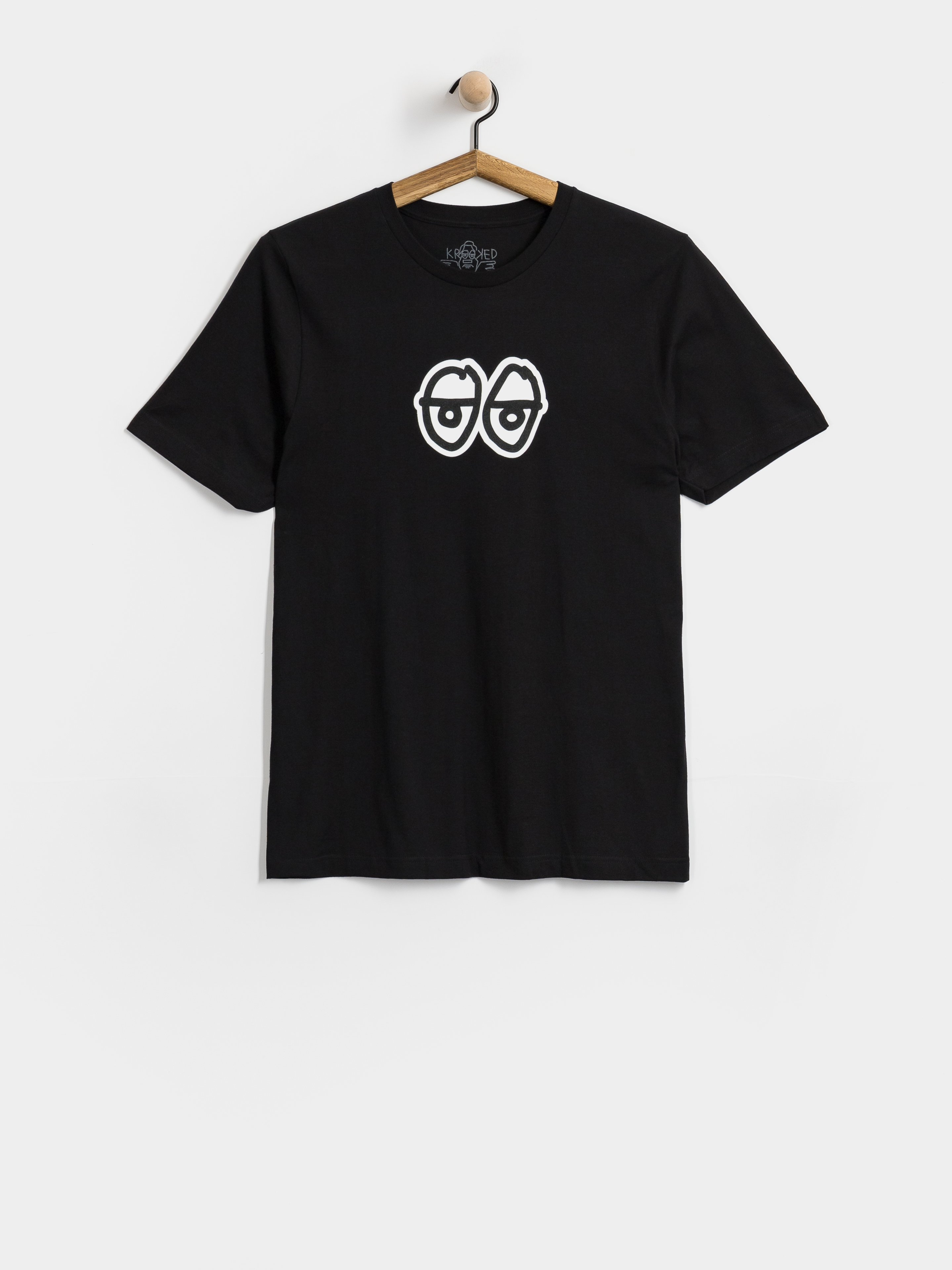 Krooked Eyes Lg Póló (black w/black&white print)