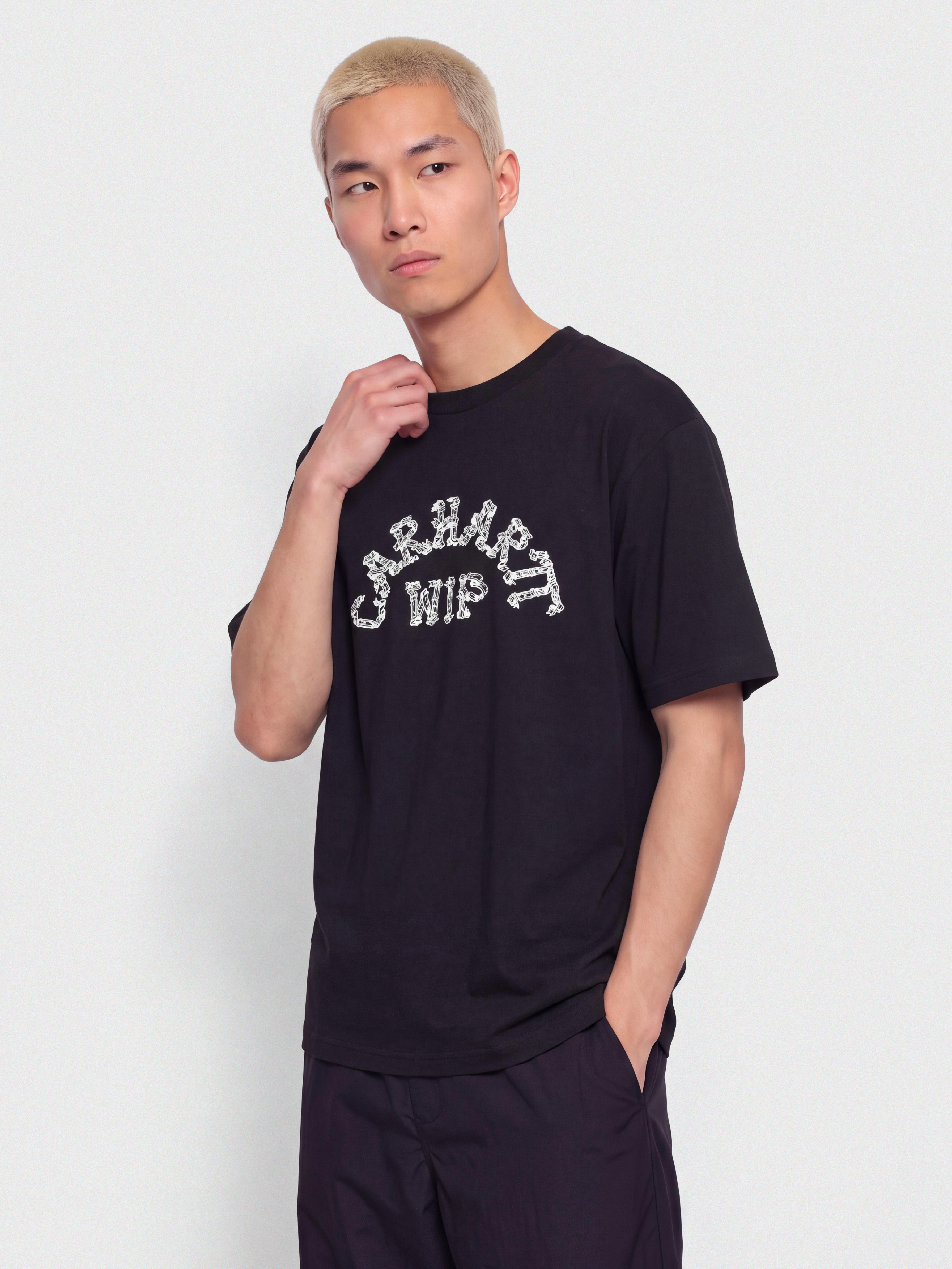 Carhartt WIP Ribbon Script Pu00f3lu00f3 (black)