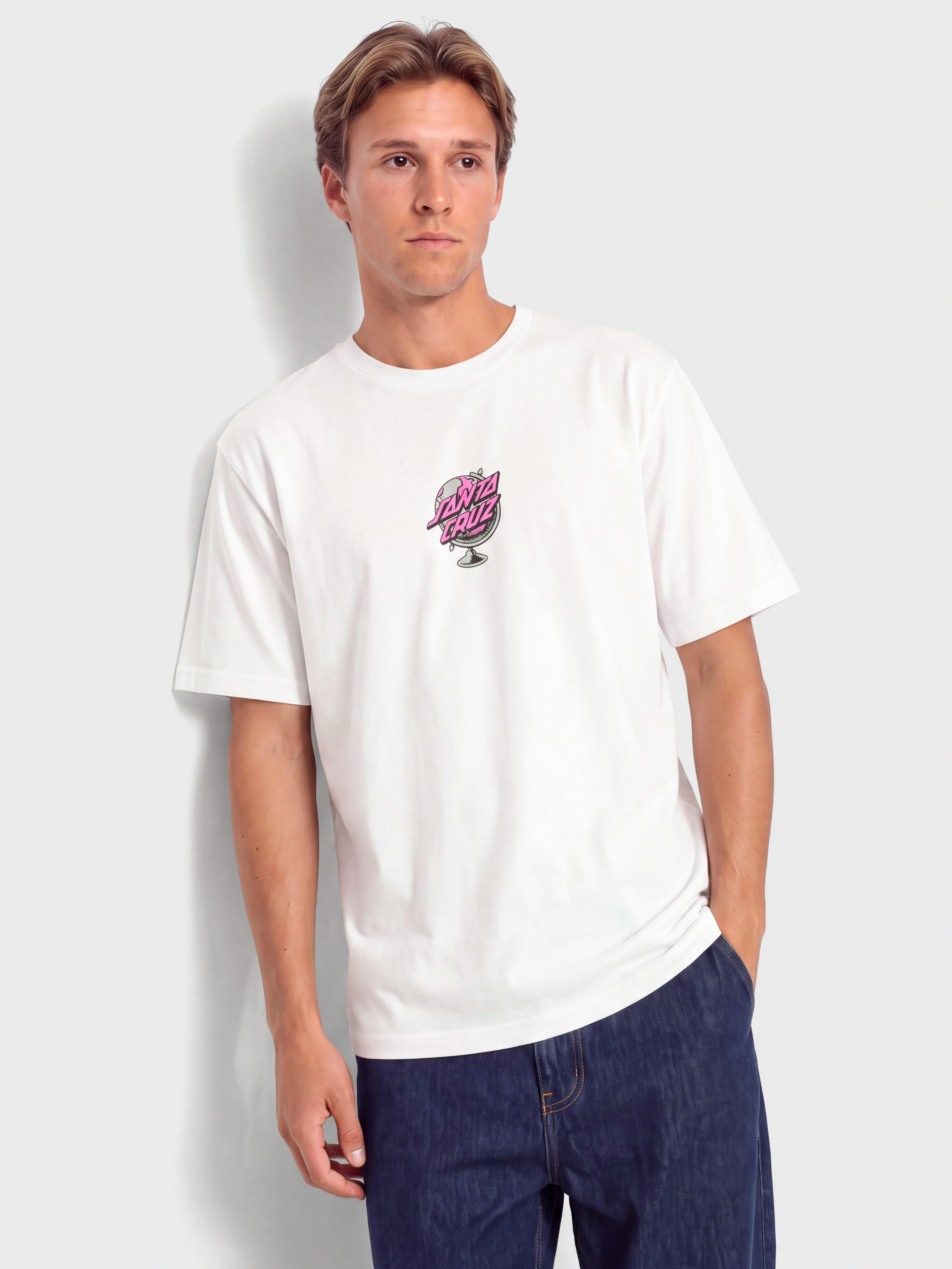 Santa Cruz Knibbs Cryptic World Centre Póló (white)