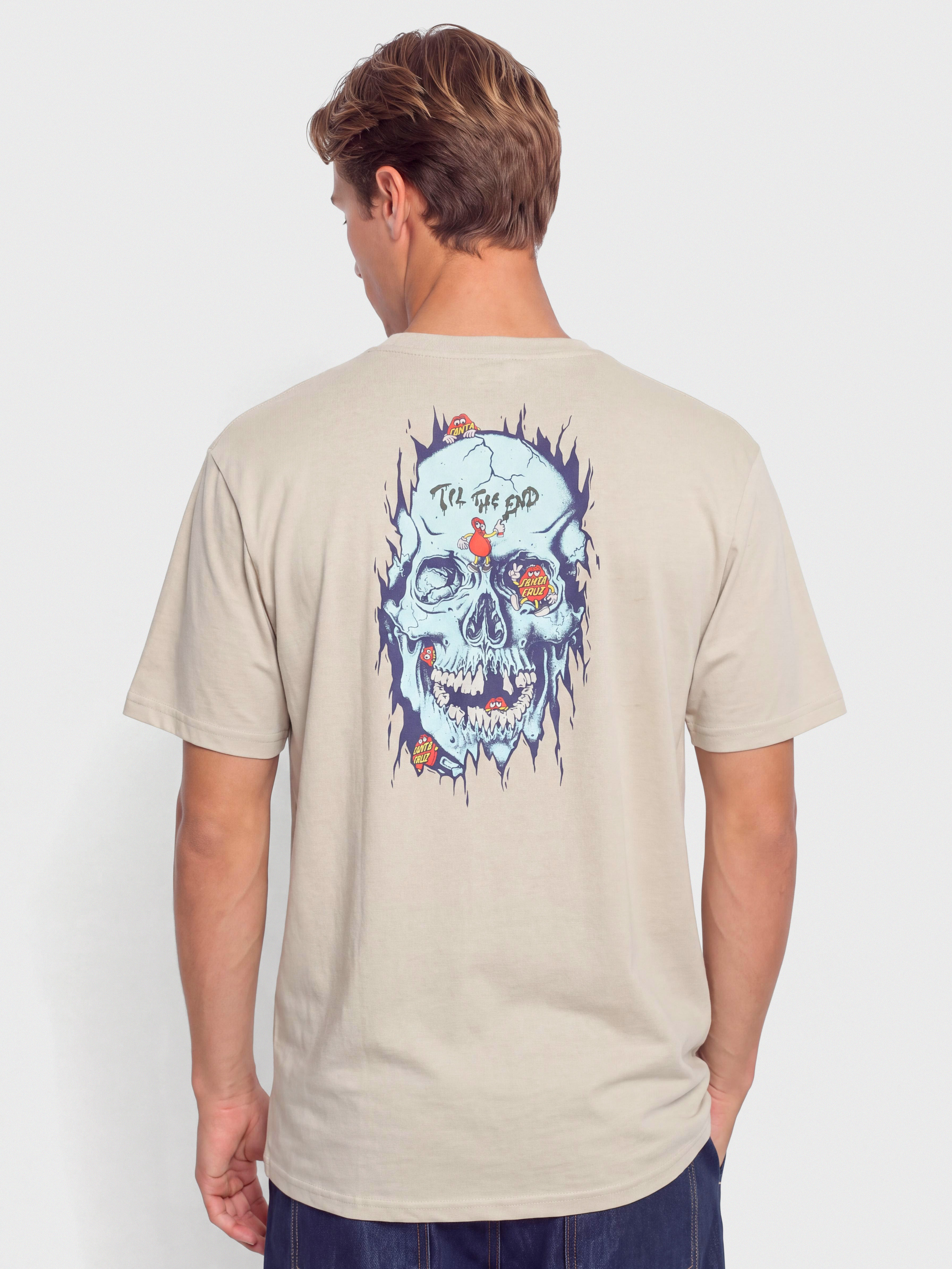 Santa Cruz Dot Dudes Póló (warm grey)