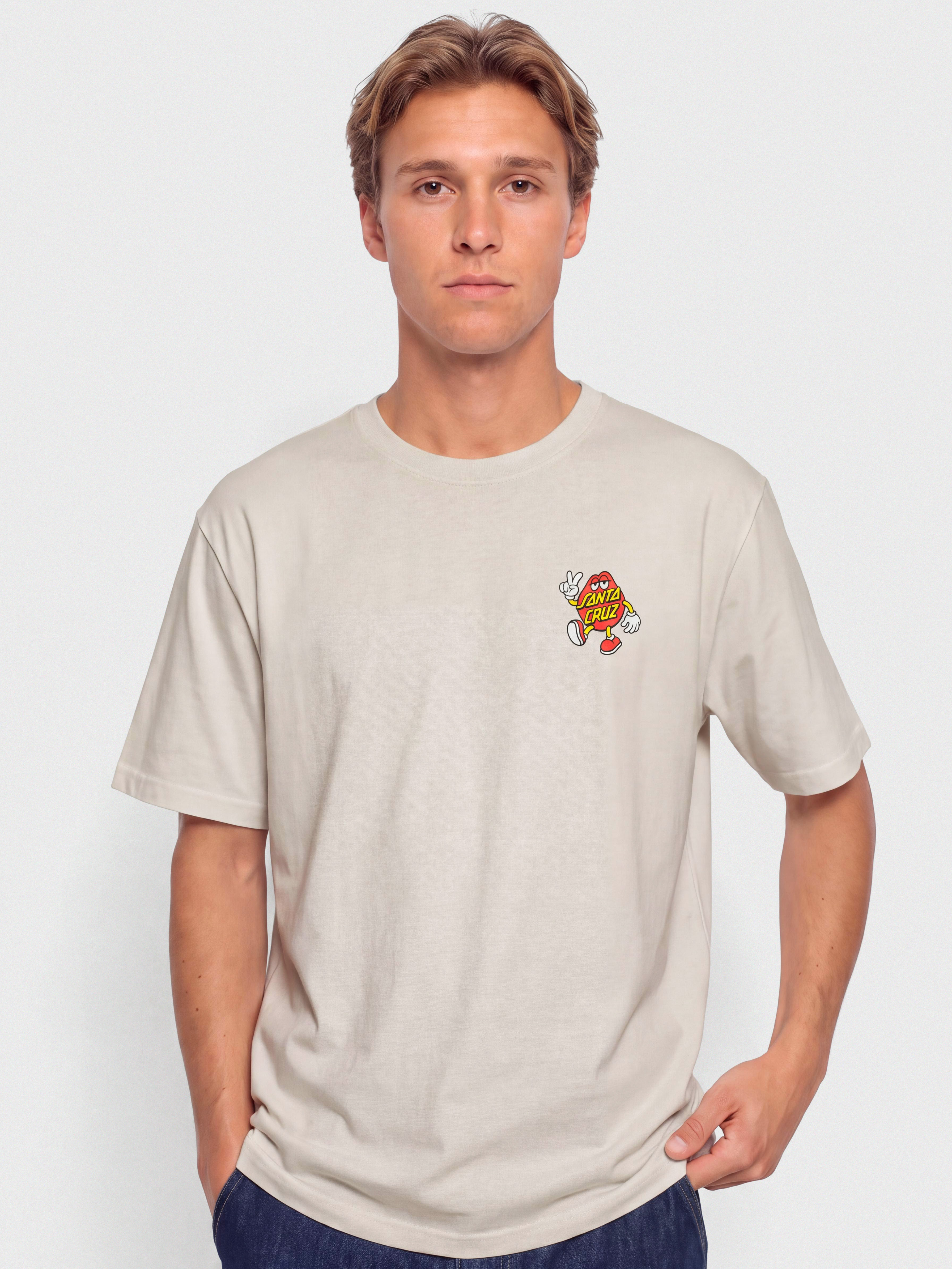 Santa Cruz Dot Dudes Póló (warm grey)