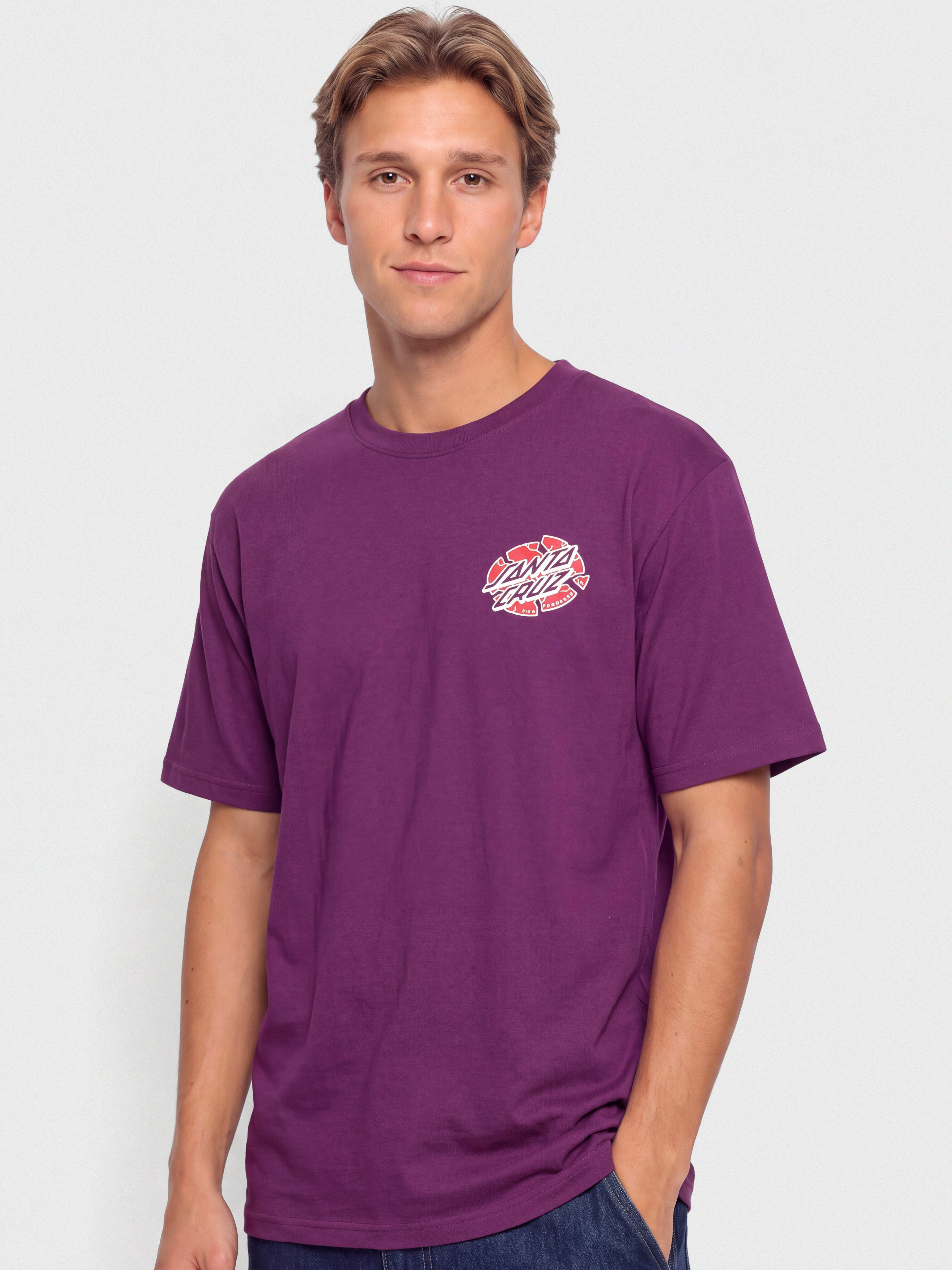 Santa Cruz Grabke Exploding Dot Póló (fresh purple)