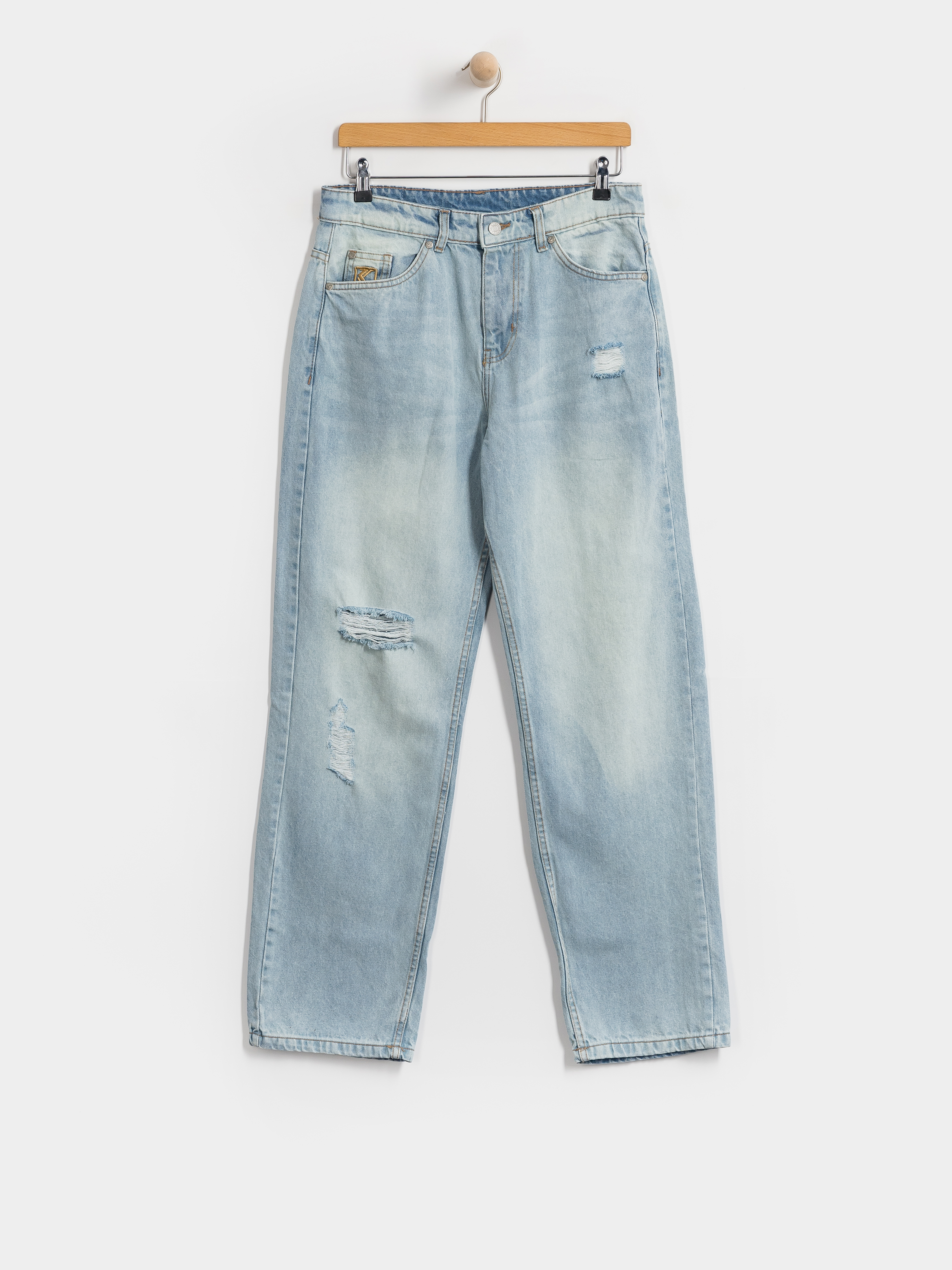 Karl Kani OG Distressed Straight Leg Kisnadrág