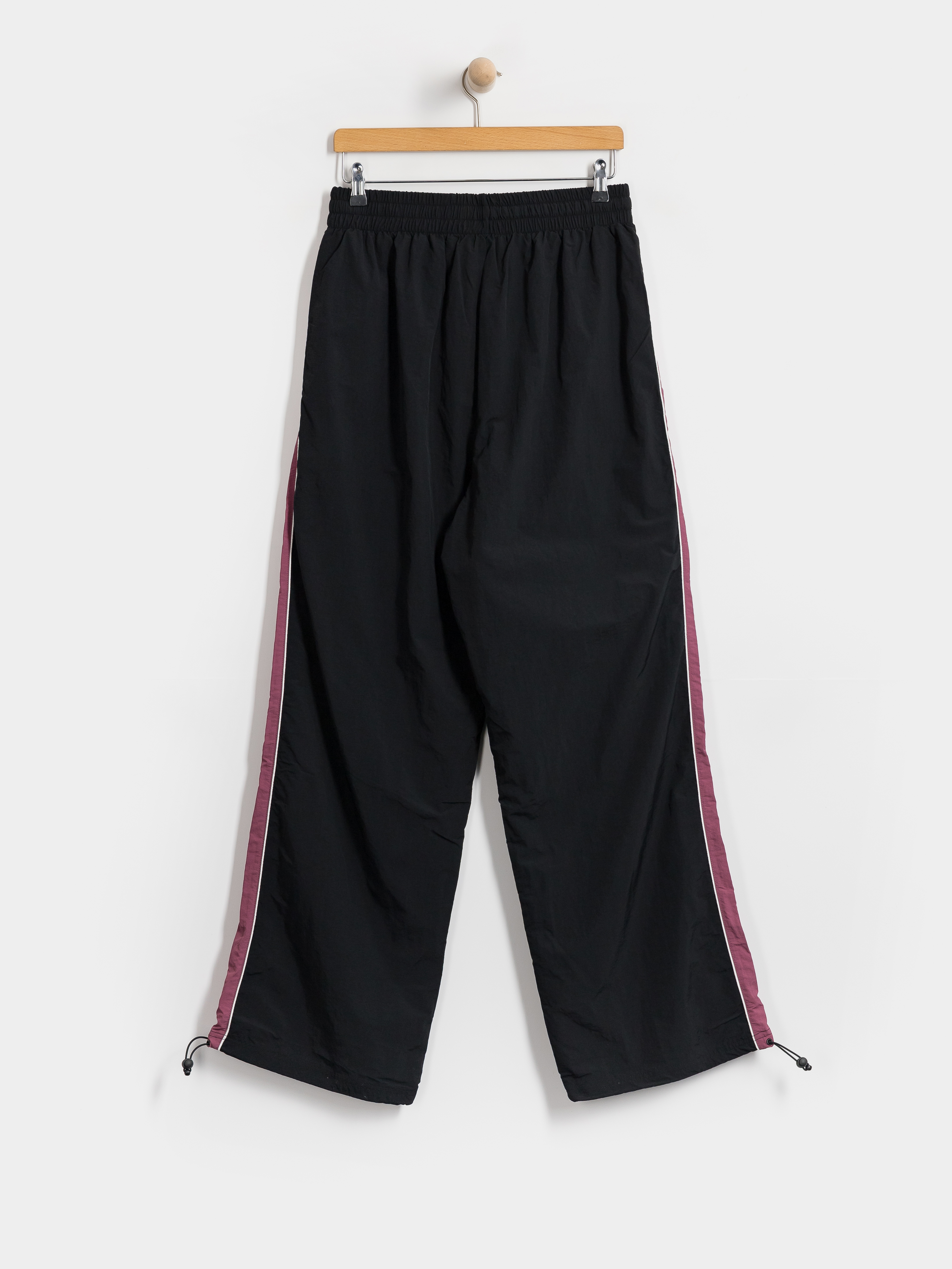 Kisnadrág Karl Kani Signature Sidestripe Baggy Track (black/berry)