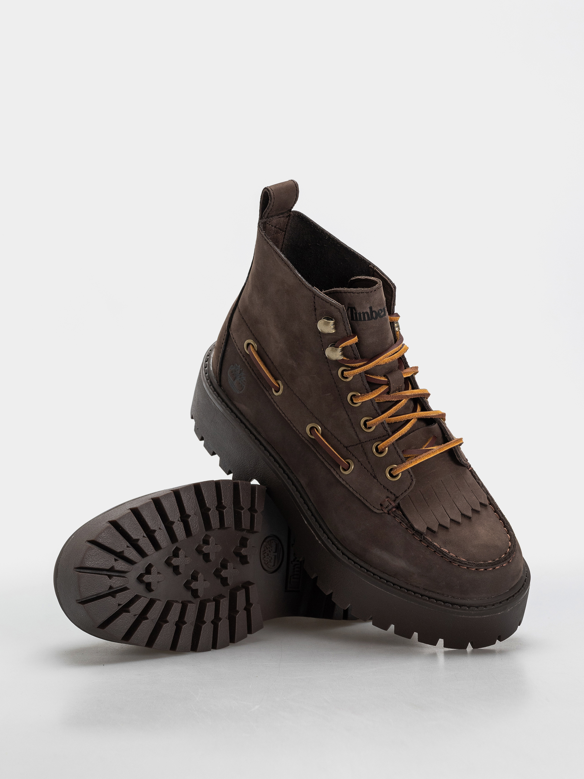 Téli cipők Timberland Stone Street Mid Wmn (dark brown nubuck)