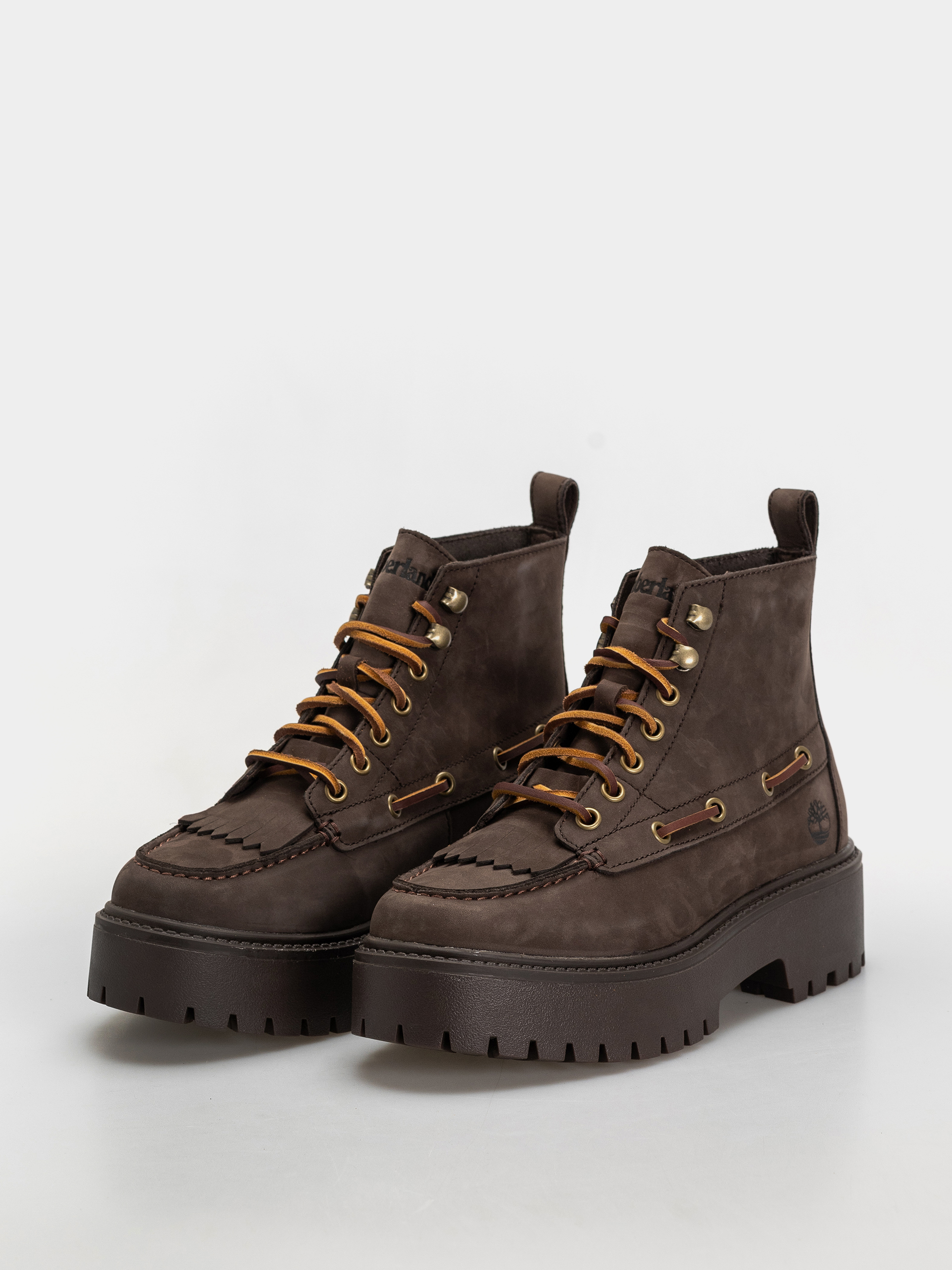 Téli cipők Timberland Stone Street Mid Wmn (dark brown nubuck)