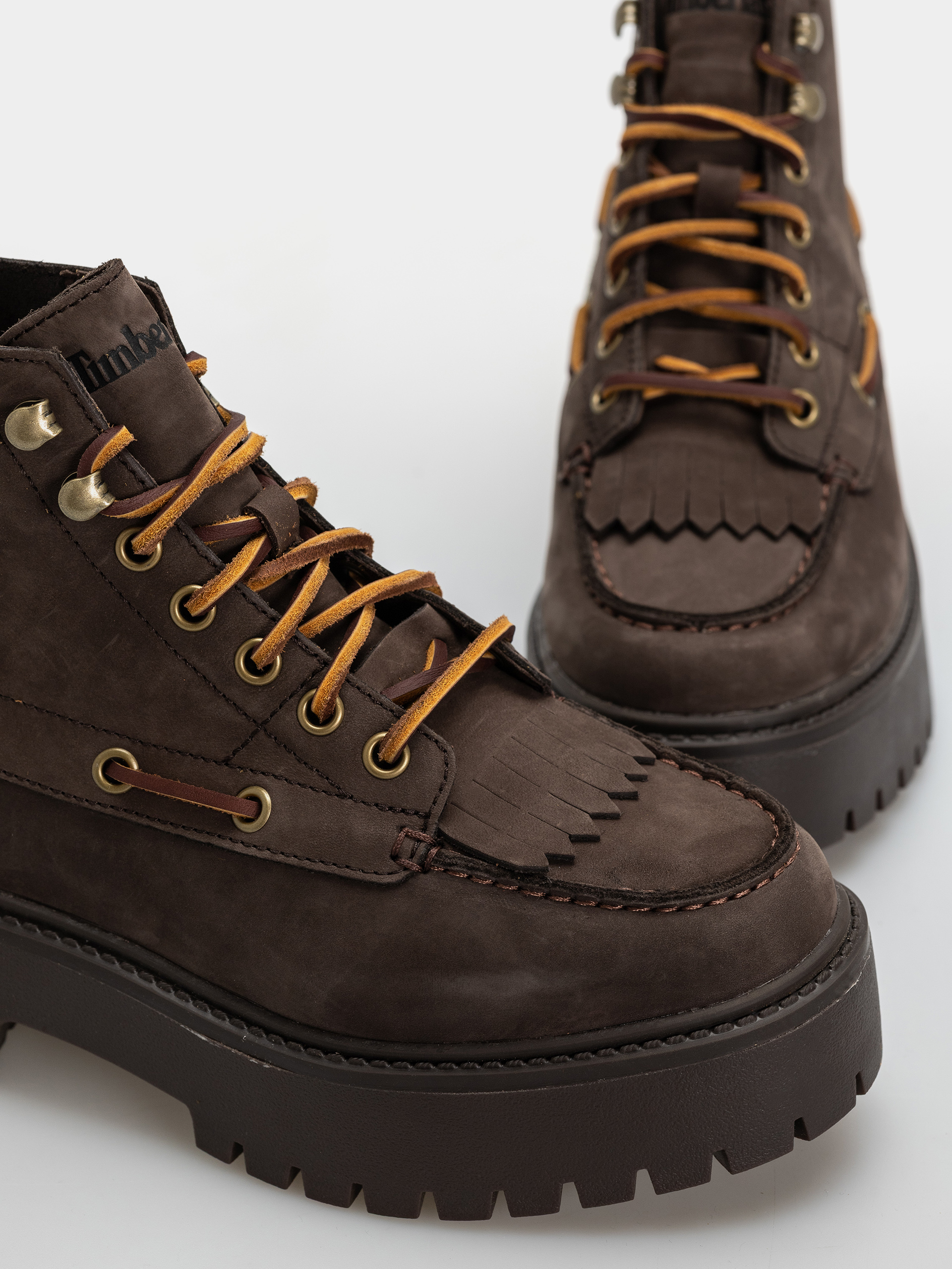 Téli cipők Timberland Stone Street Mid Wmn (dark brown nubuck)