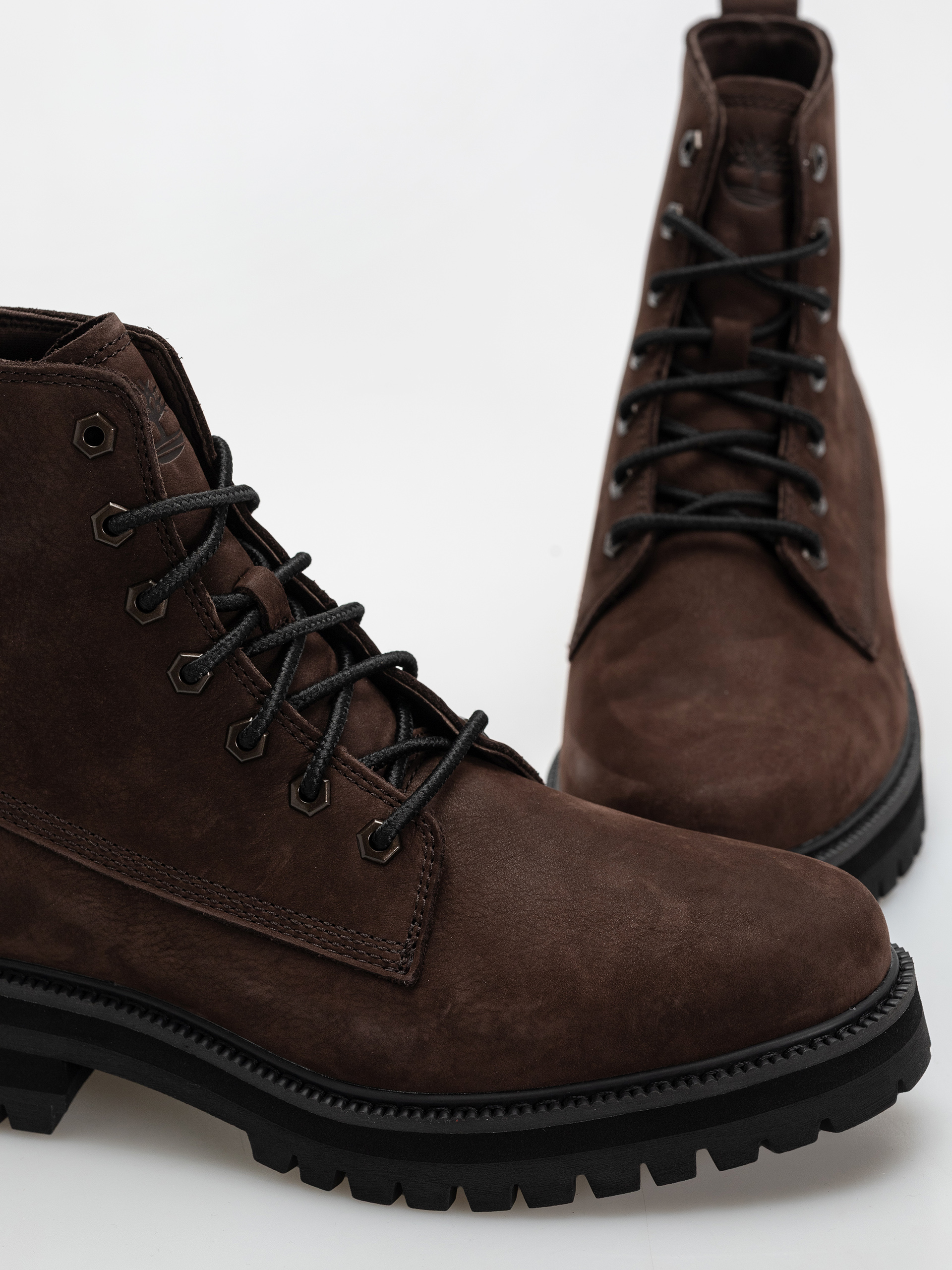 Téli cipők Timberland Britton Drive Mid Lace (dark brown nubuck)