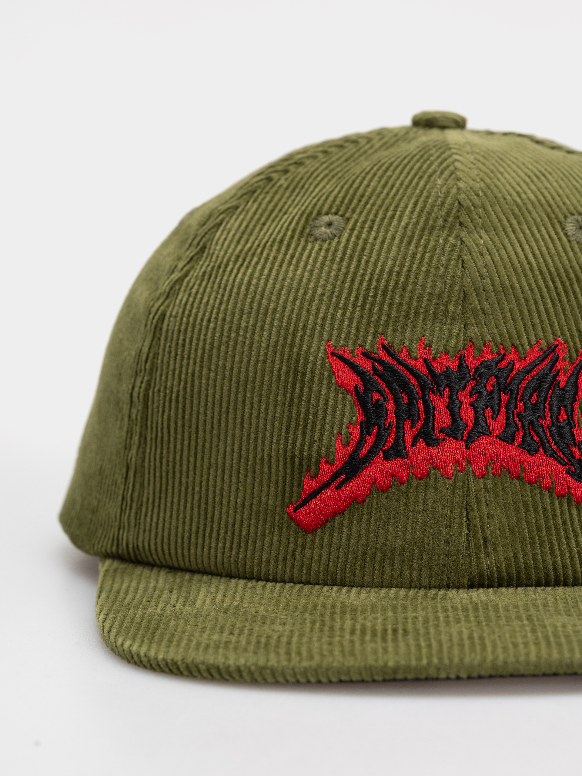 Baseball sapka Spitfire Flame Out (olive/red/black)