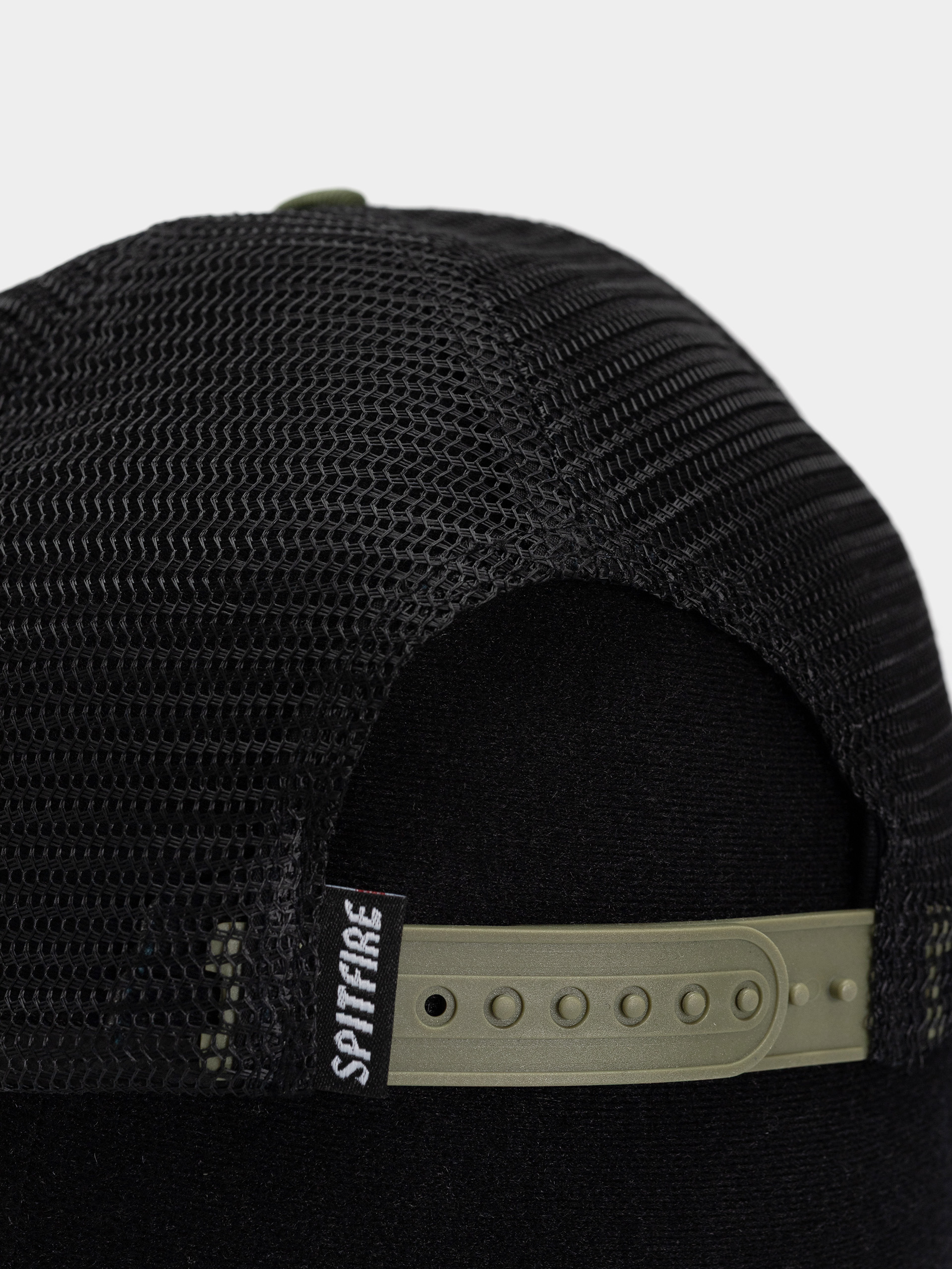 Baseball sapka Spitfire Bighead (olive twill/black mesh)