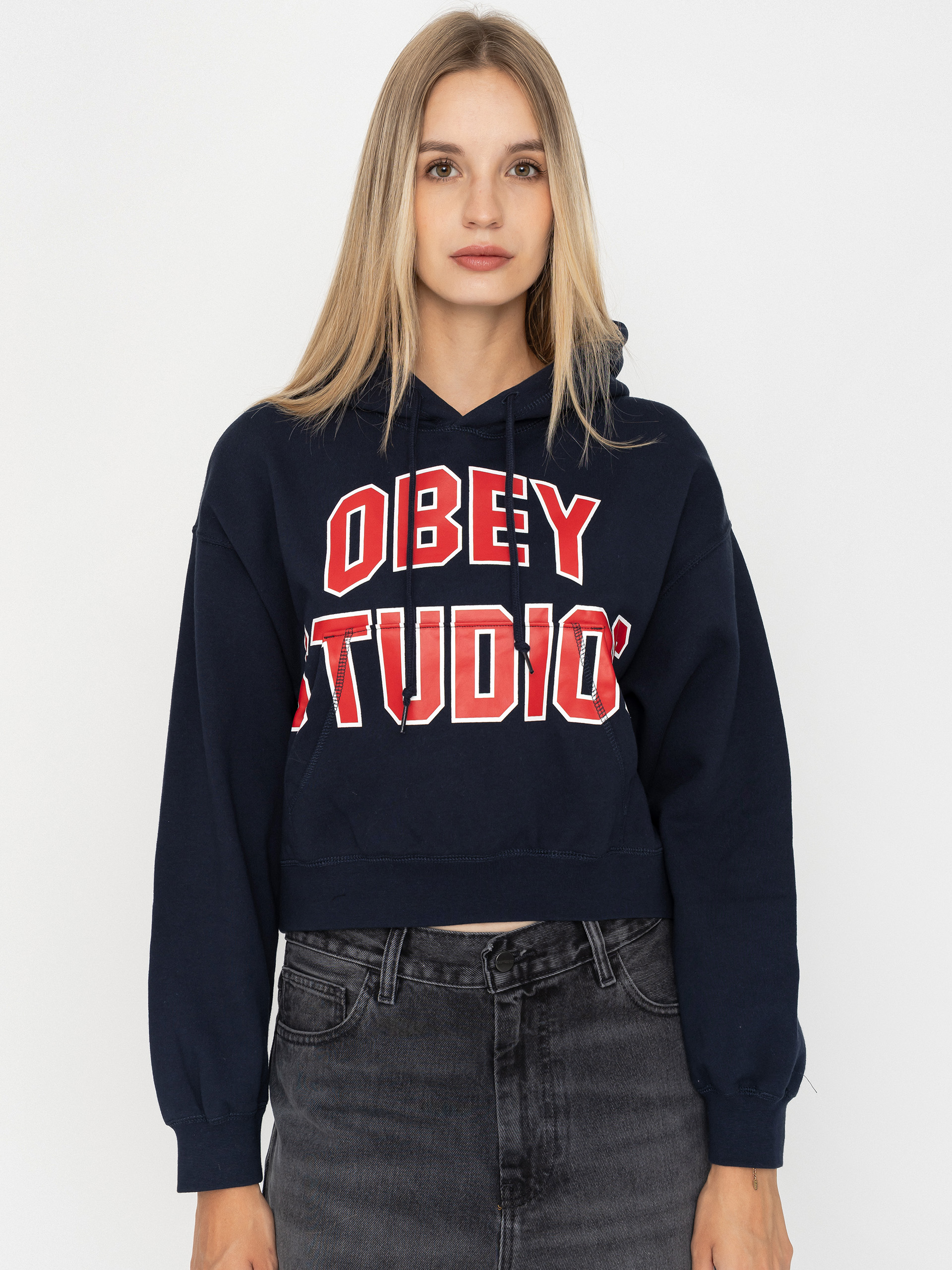 OBEY Studios Collegiate HD Wmn Kapucnis pulóver