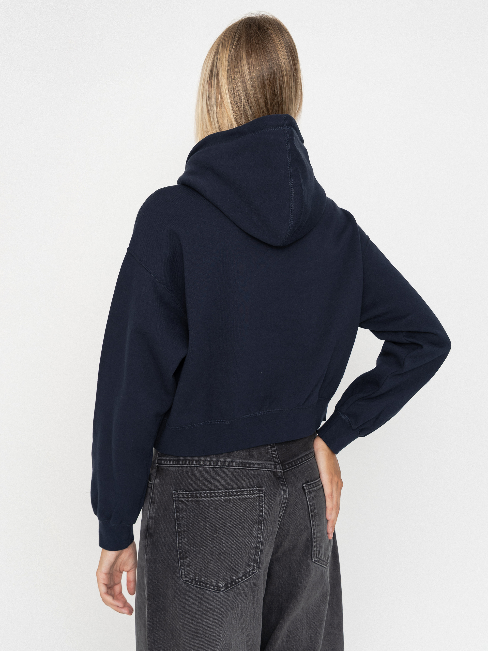 OBEY Studios Collegiate HD Wmn Kapucnis pulóver (dark navy)