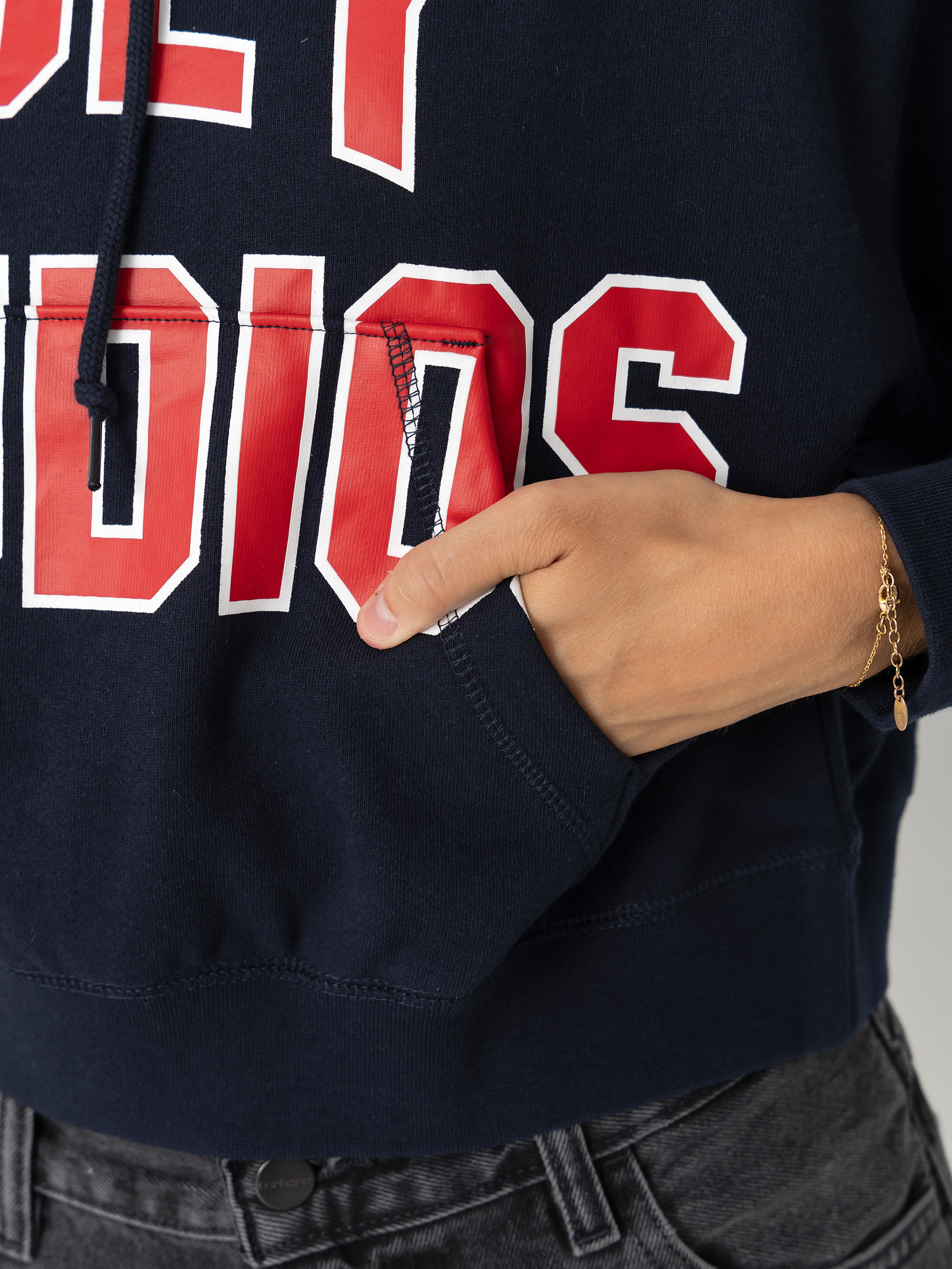 OBEY Studios Collegiate HD Wmn Kapucnis pulóver (dark navy)