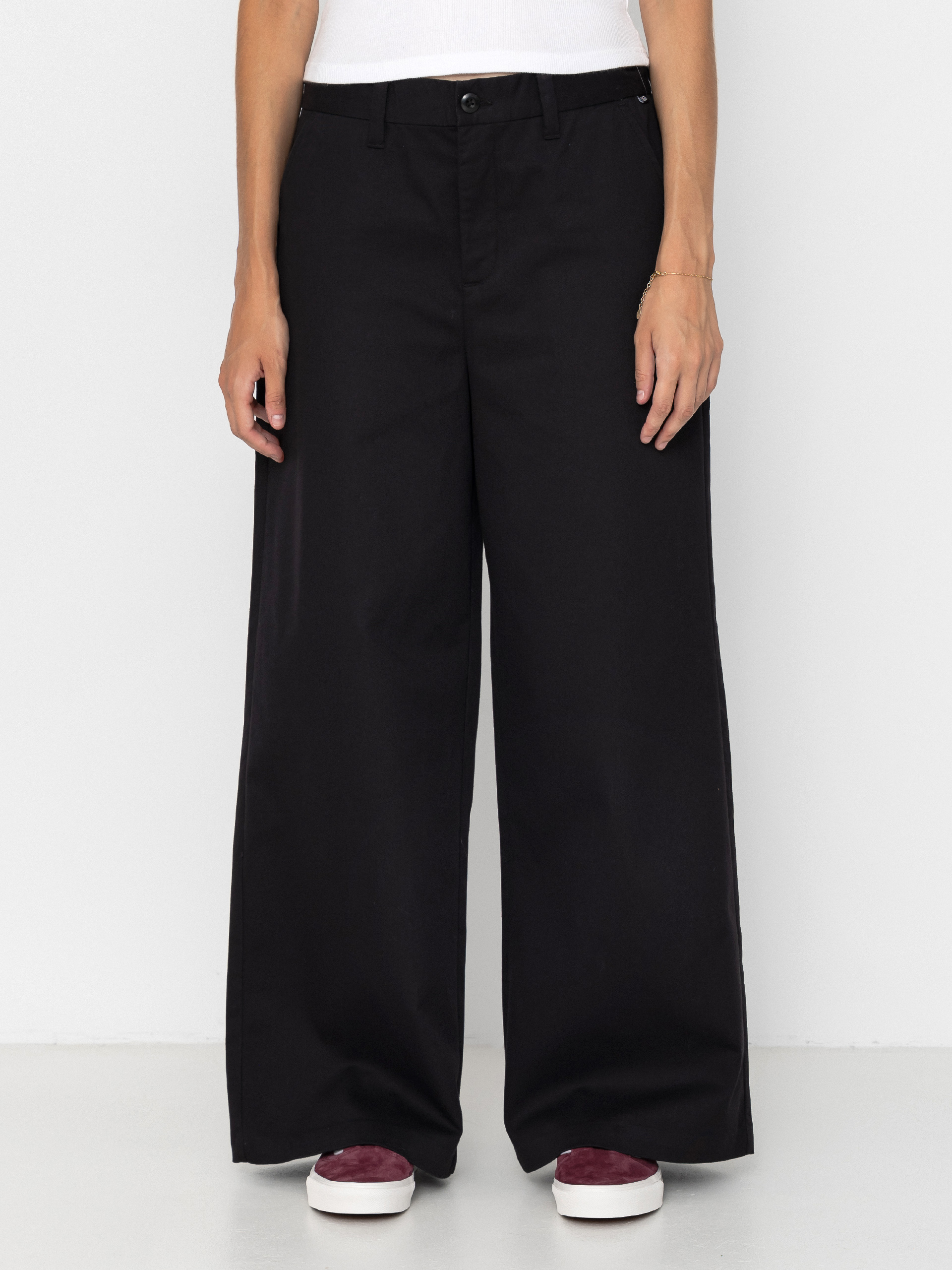 Kisnadrág Vans Authentic Chino Wide Wmn (black)