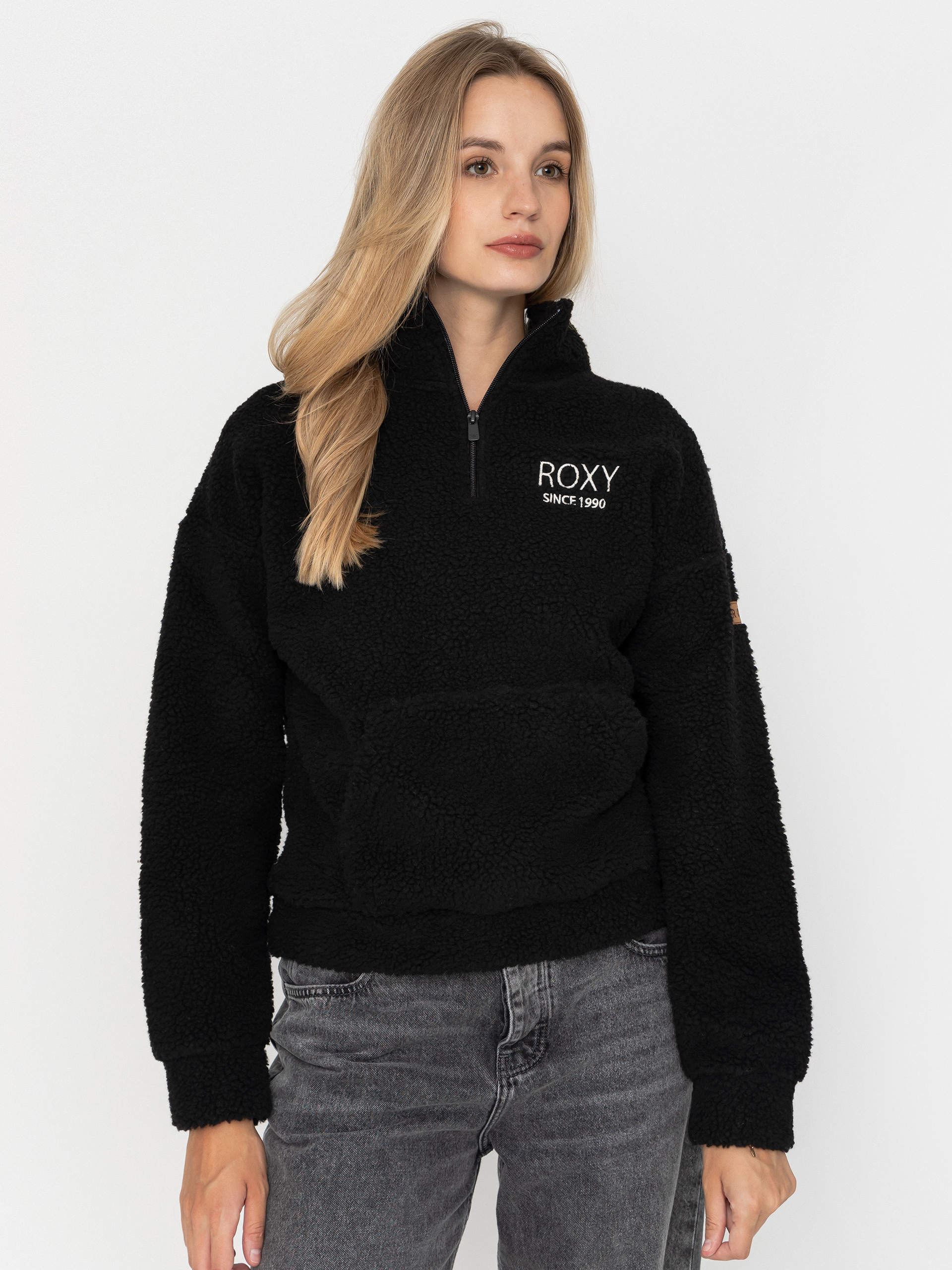 Roxy Live Out Loud Art Wmn Polár pulóver (anthracite)
