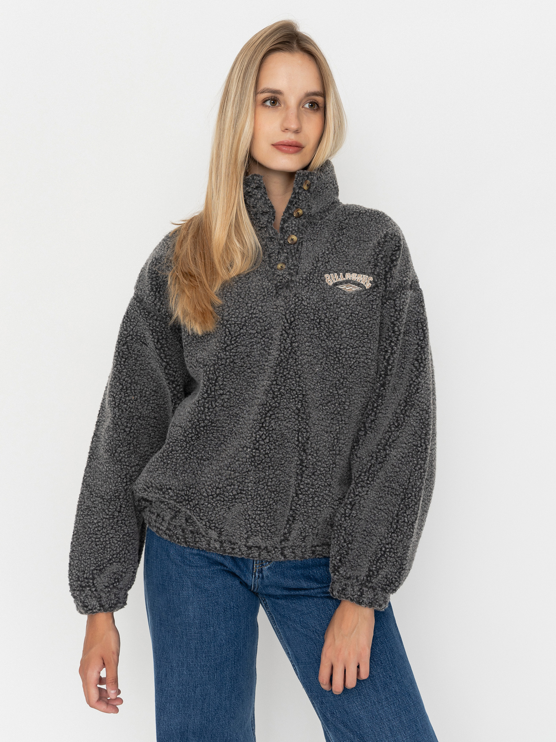 Billabong Run The Road Wmn Polár pulóver (off black)