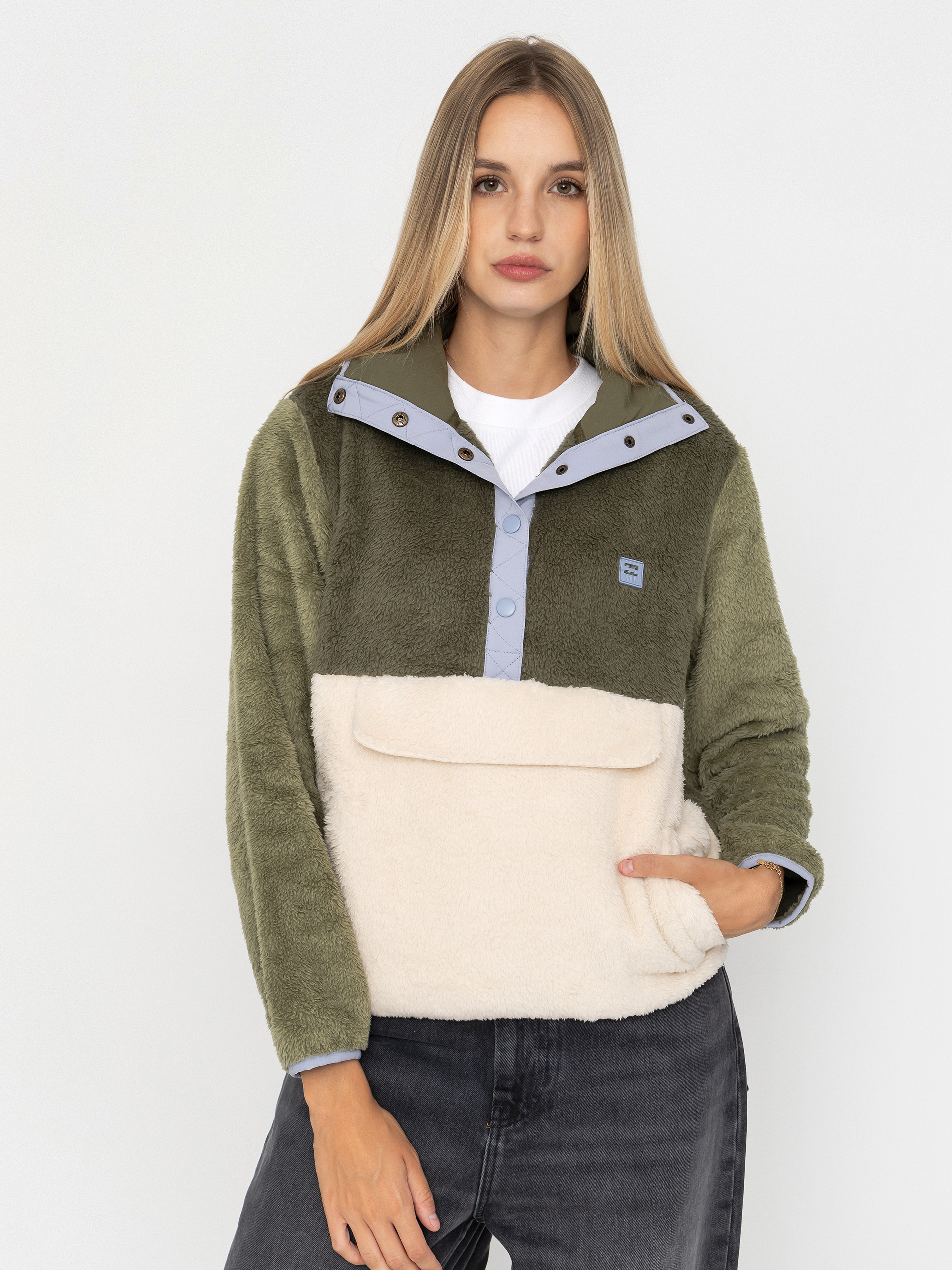 Billabong Switchback Pullover Wmn Polár pulóver (white cap)