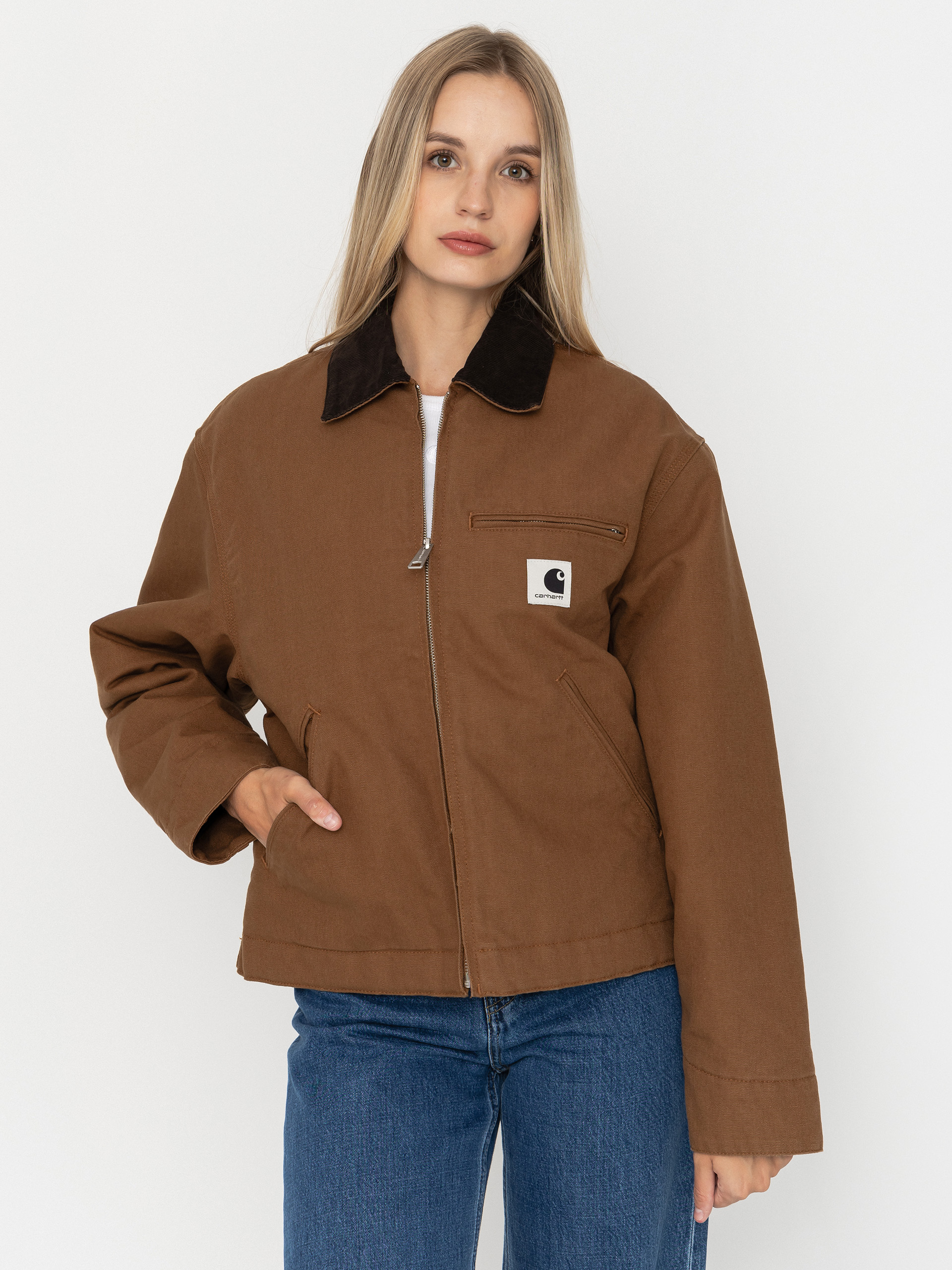 Carhartt WIP OG Detroit Wmn Dzseki (wip h brown/tobacco/rinsed)