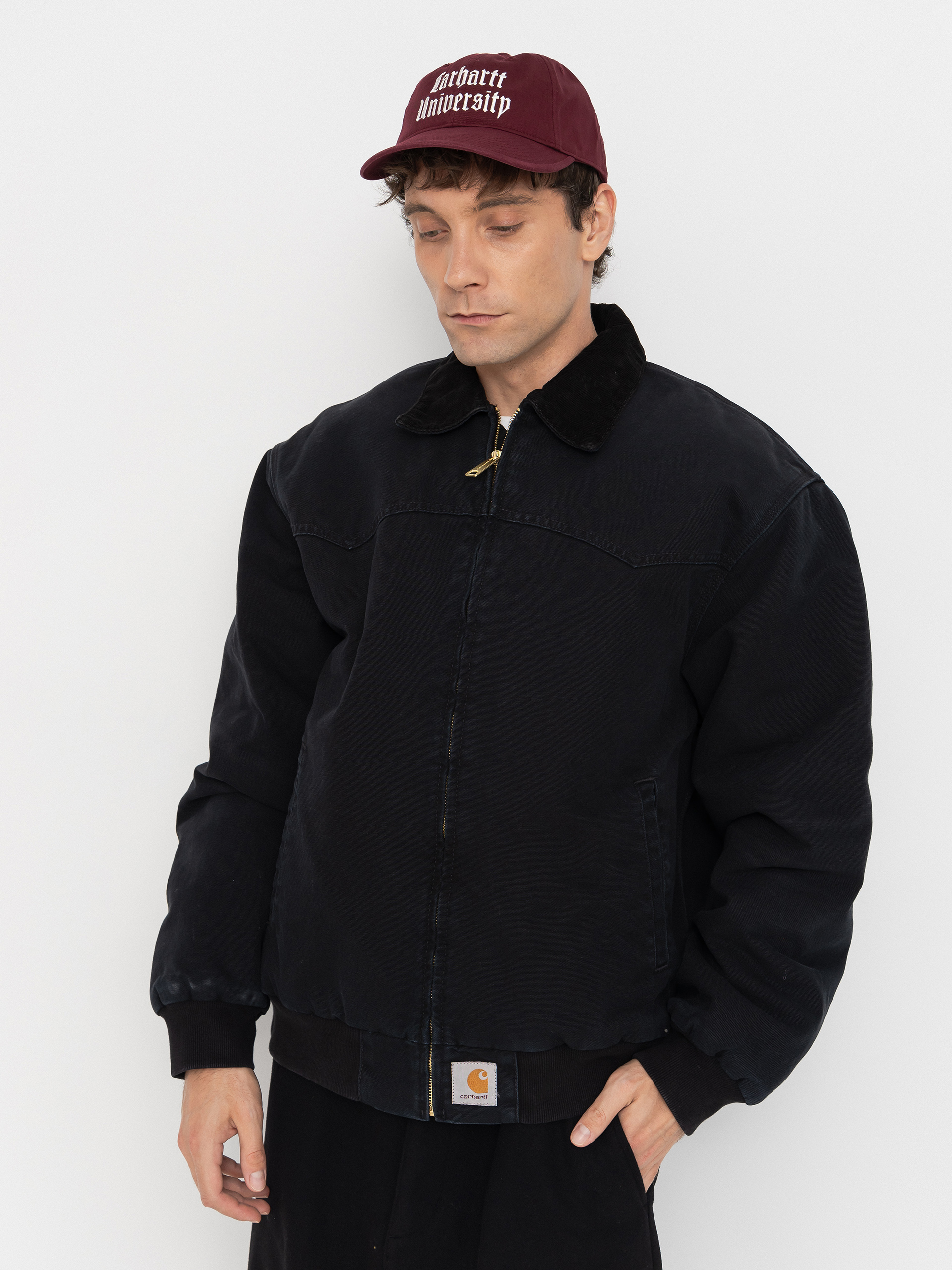 Dzseki Carhartt WIP OG Santa Fe (black/black/stone canvas)