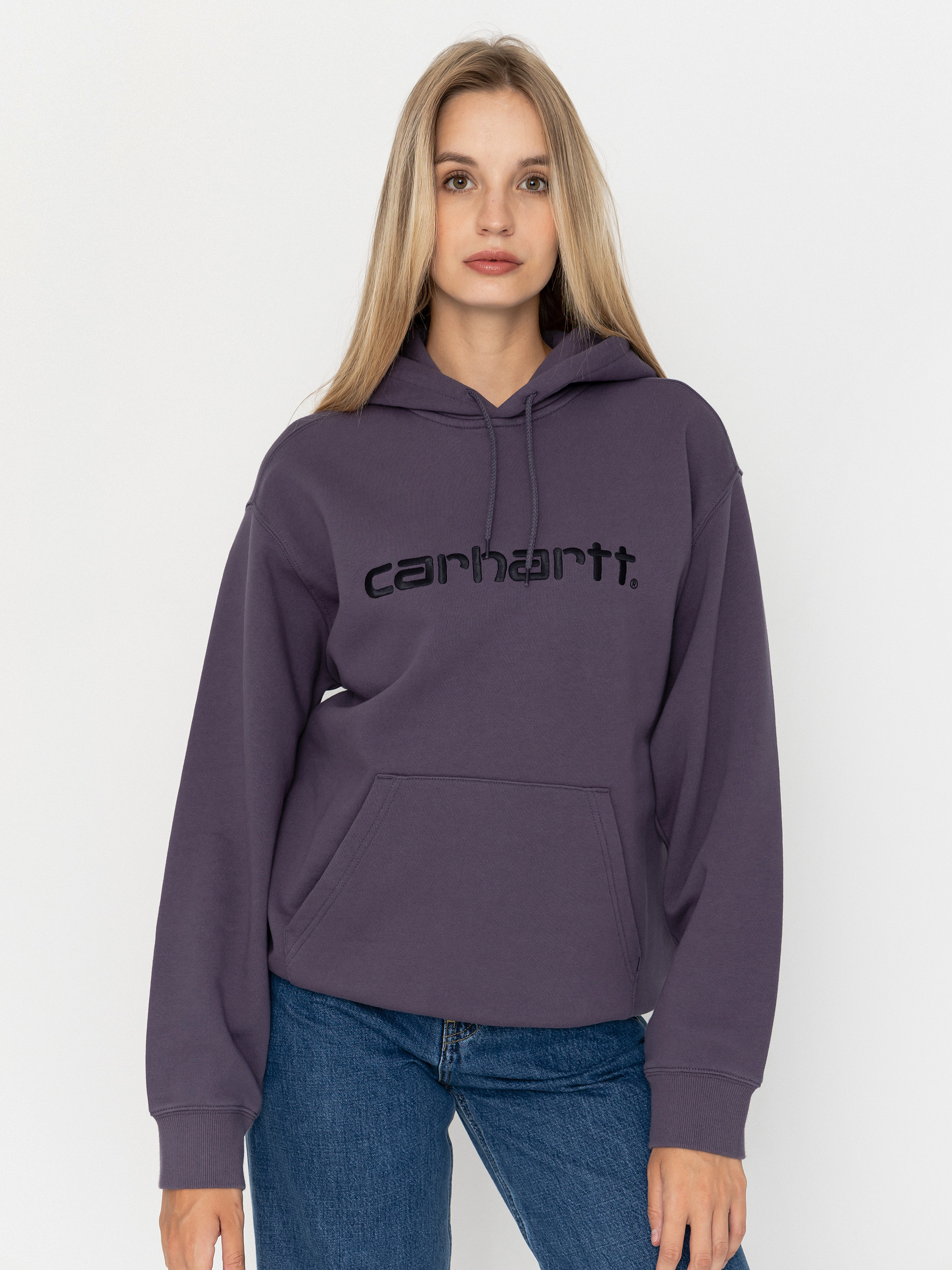 Carhartt WIP Carhartt HD Wmn Kapucnis pulu00f3ver (shady purple/dark navy)