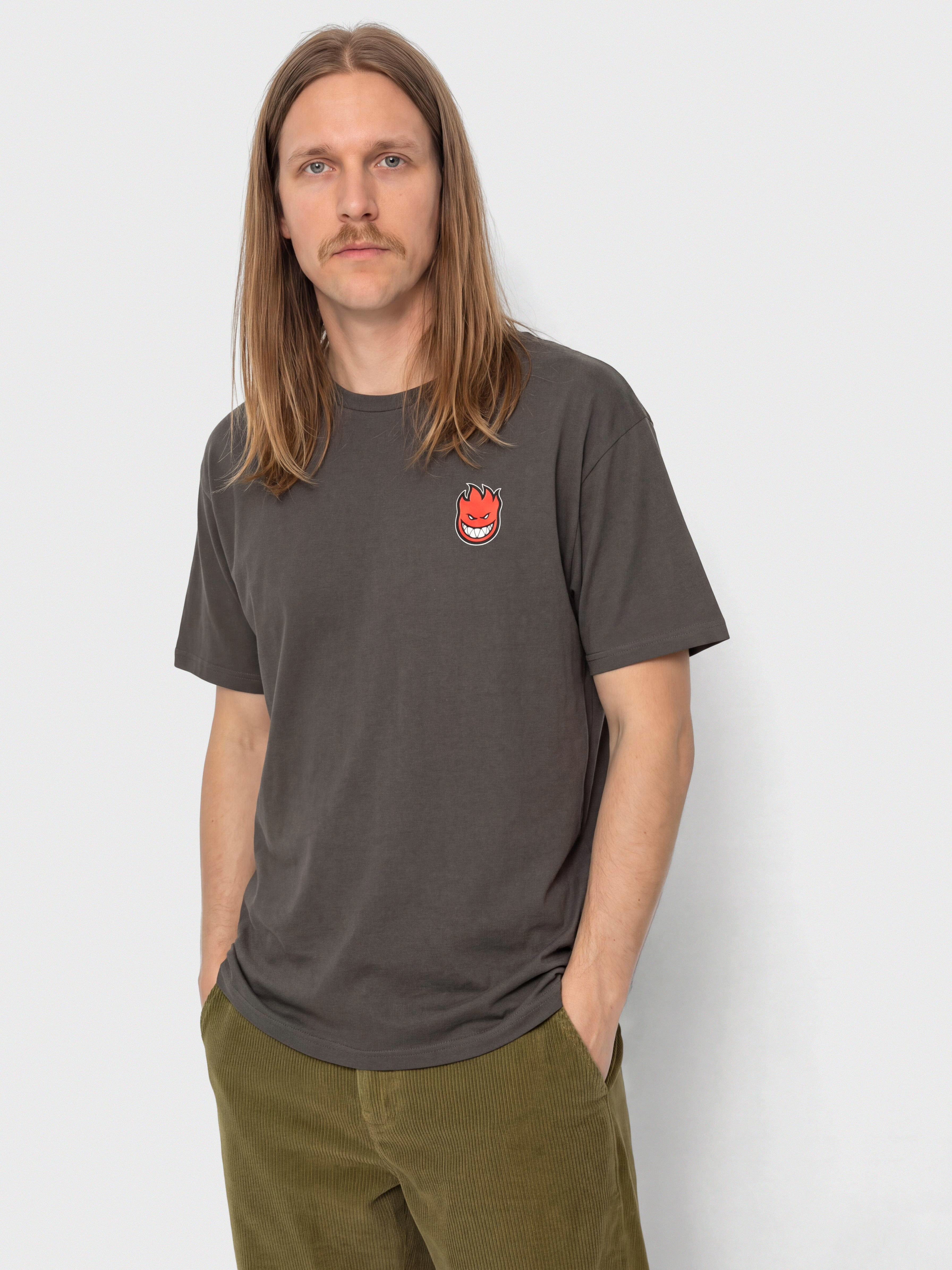 Spitfire Lil Bighead Fill Pu00f3lu00f3 (charcoal solid w/red black&white print)