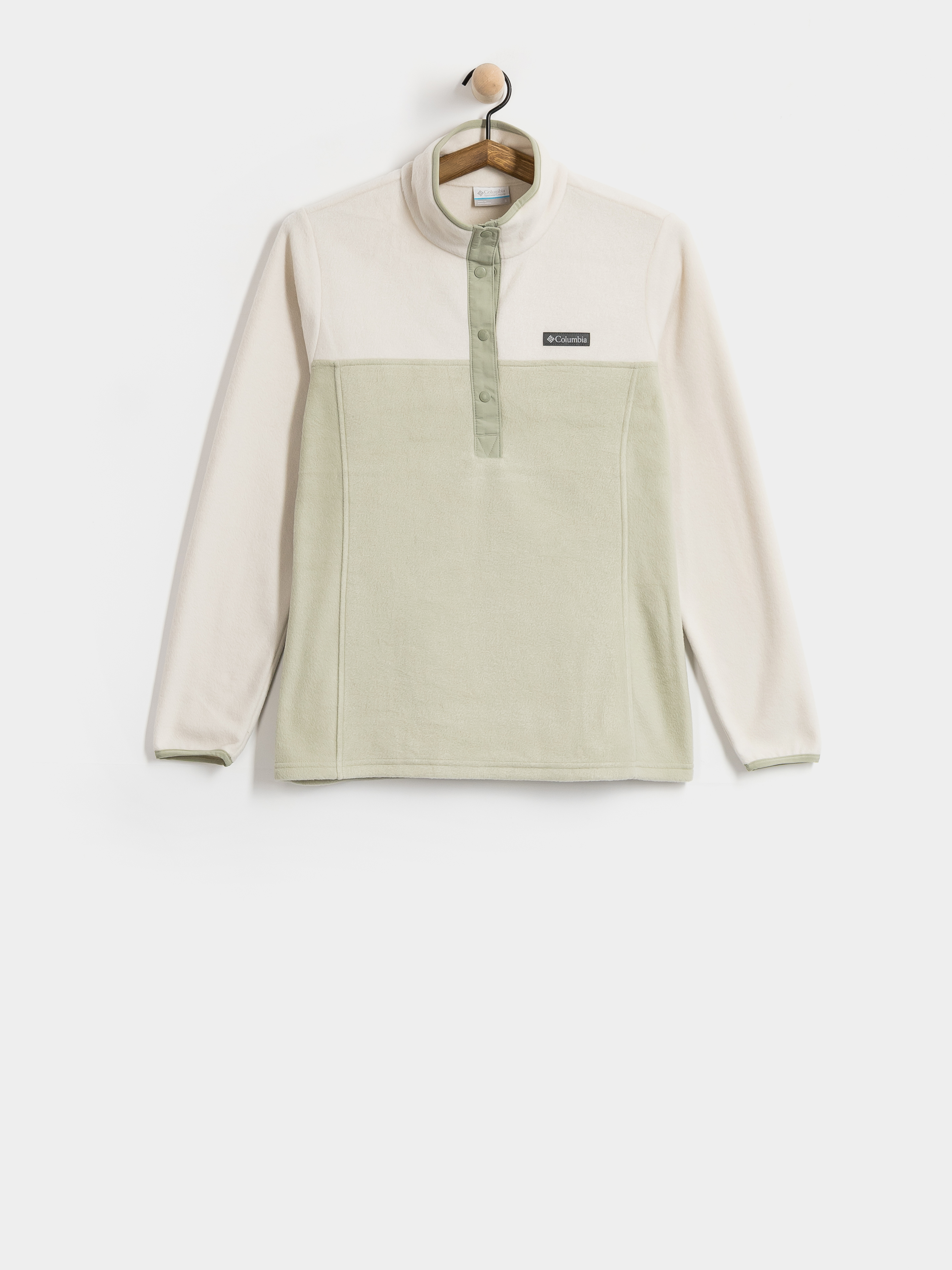 Polu00e1r pulu00f3ver Columbia Benton Springs 1/2 Snap Pull Over II Wmn (safari/dark stone)