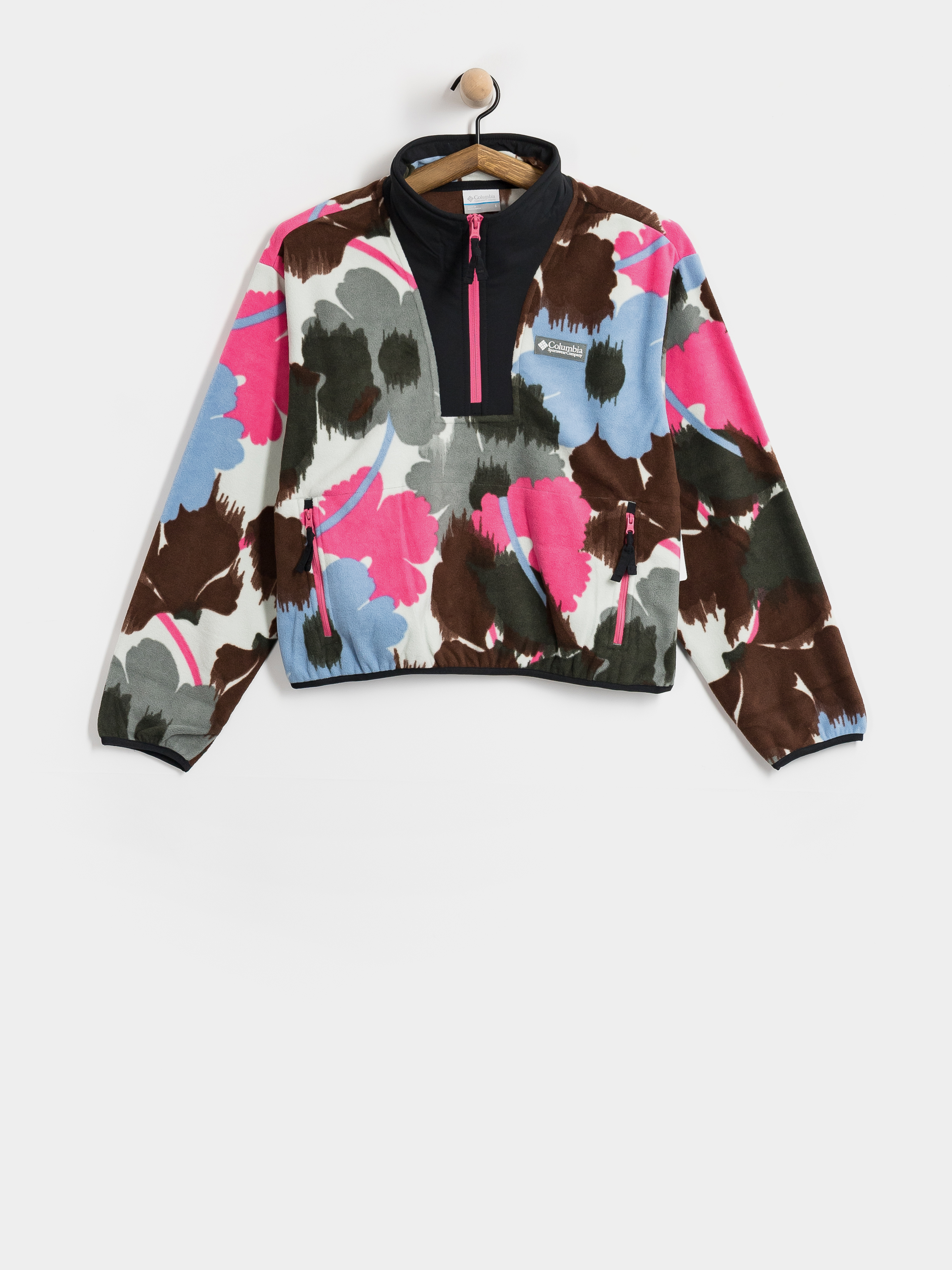Női Polár pulóver Columbia Sequoia Grove II Printed Half Zip (sedona sage ikatbloom)