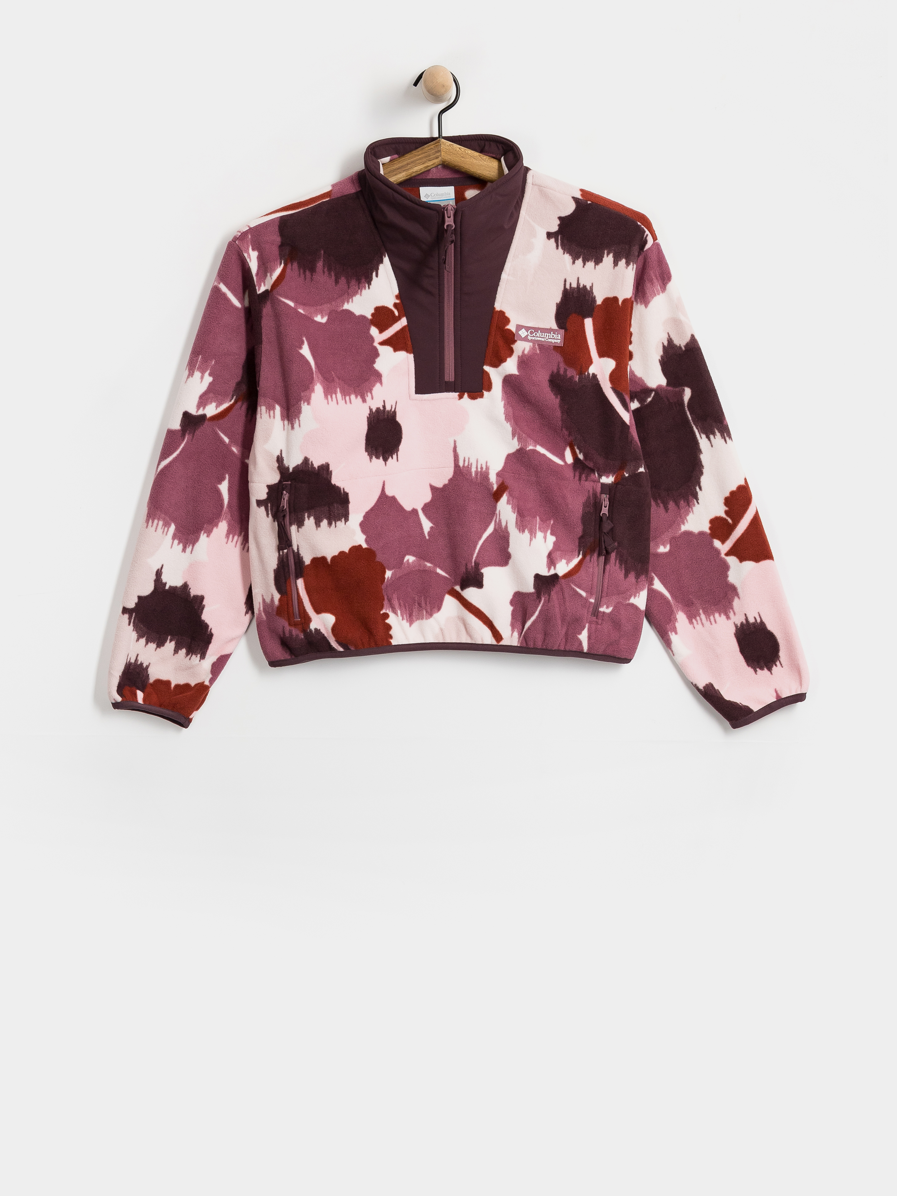 Női Polár pulóver Columbia Sequoia Grove II Printed Half Zip (antique mauve)
