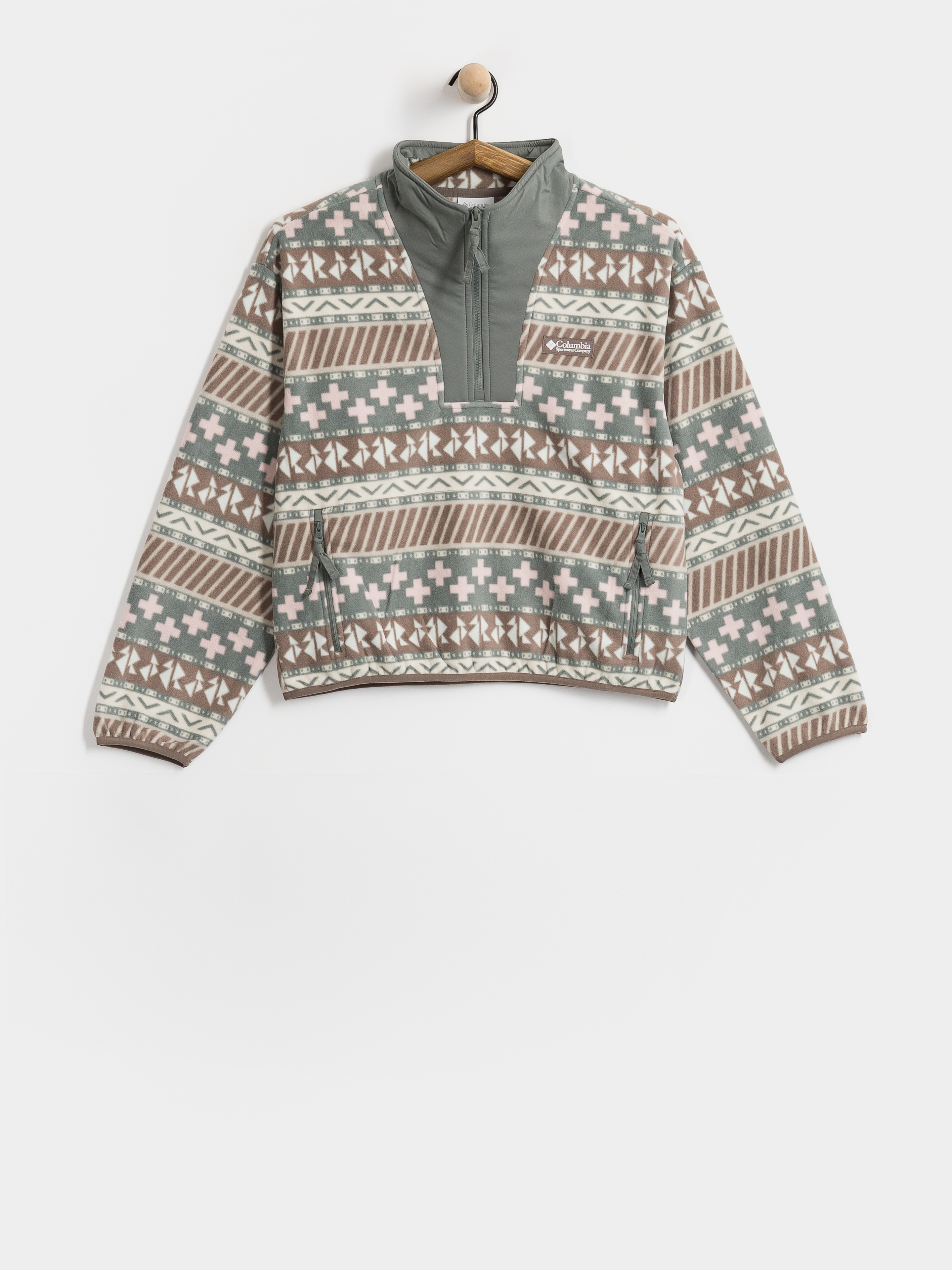 Női Polár pulóver Columbia Sequoia Grove II Printed Half Zip (iron wizard island)