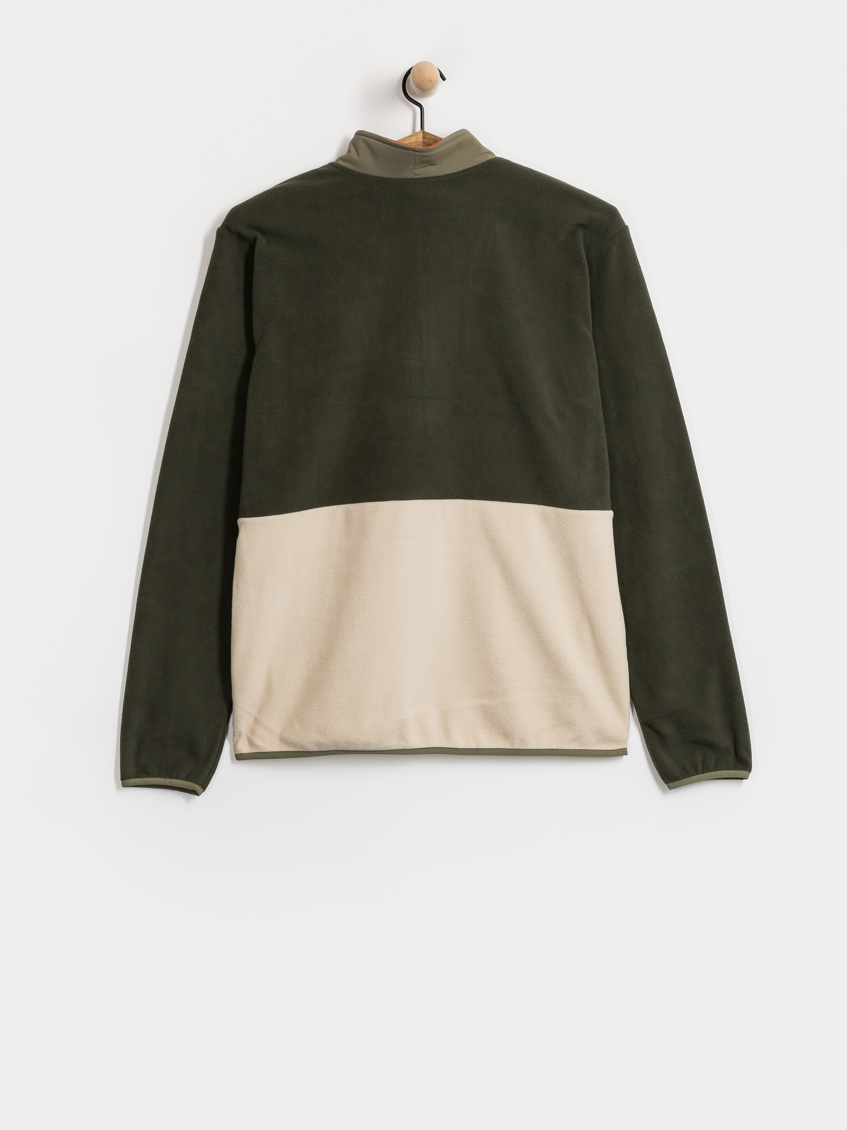 Férfi Polár pulóver Columbia Sequoia Grove II Half Zip (greenscape/anccient fossil)