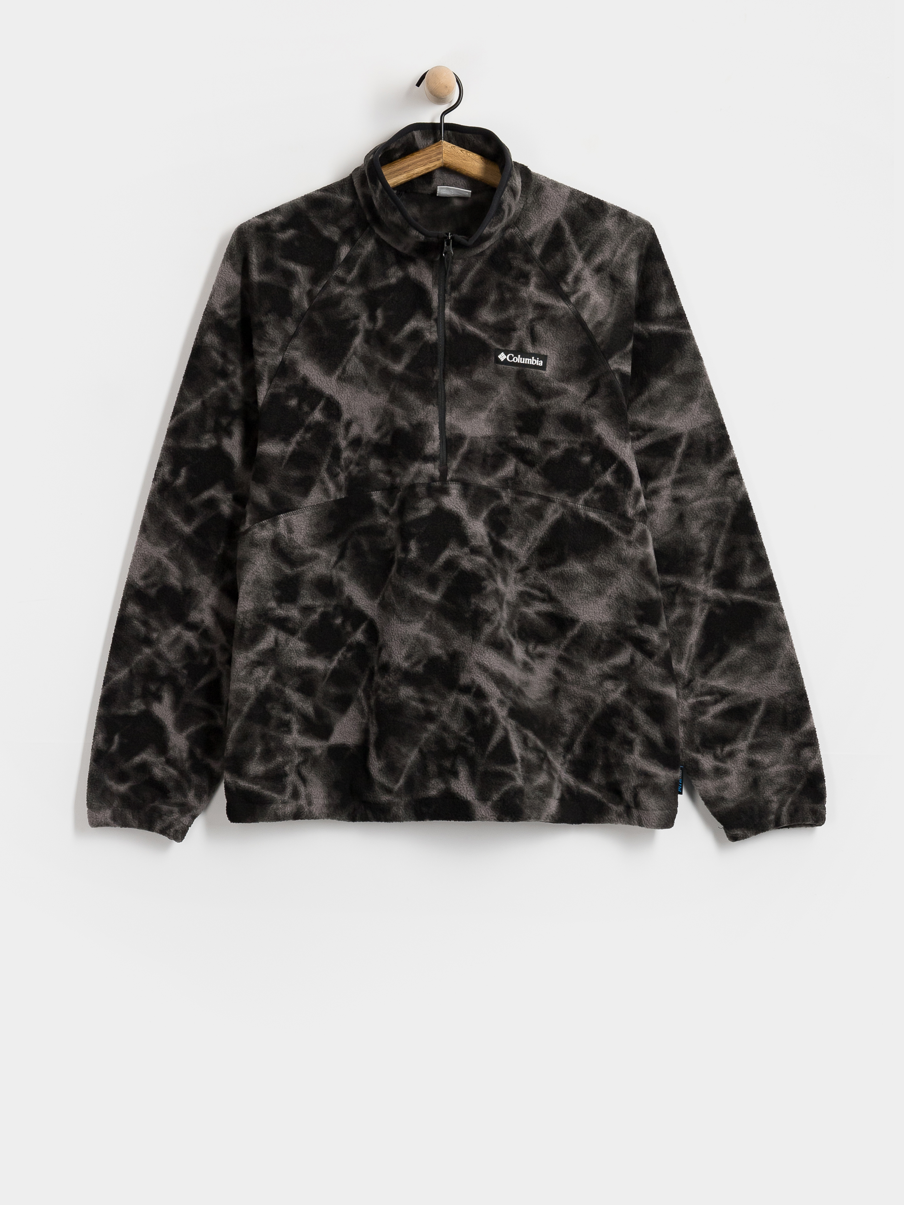 Férfi Polár pulóver Columbia Timber Crest MTR Printed Half Zip (black/icypeaks)