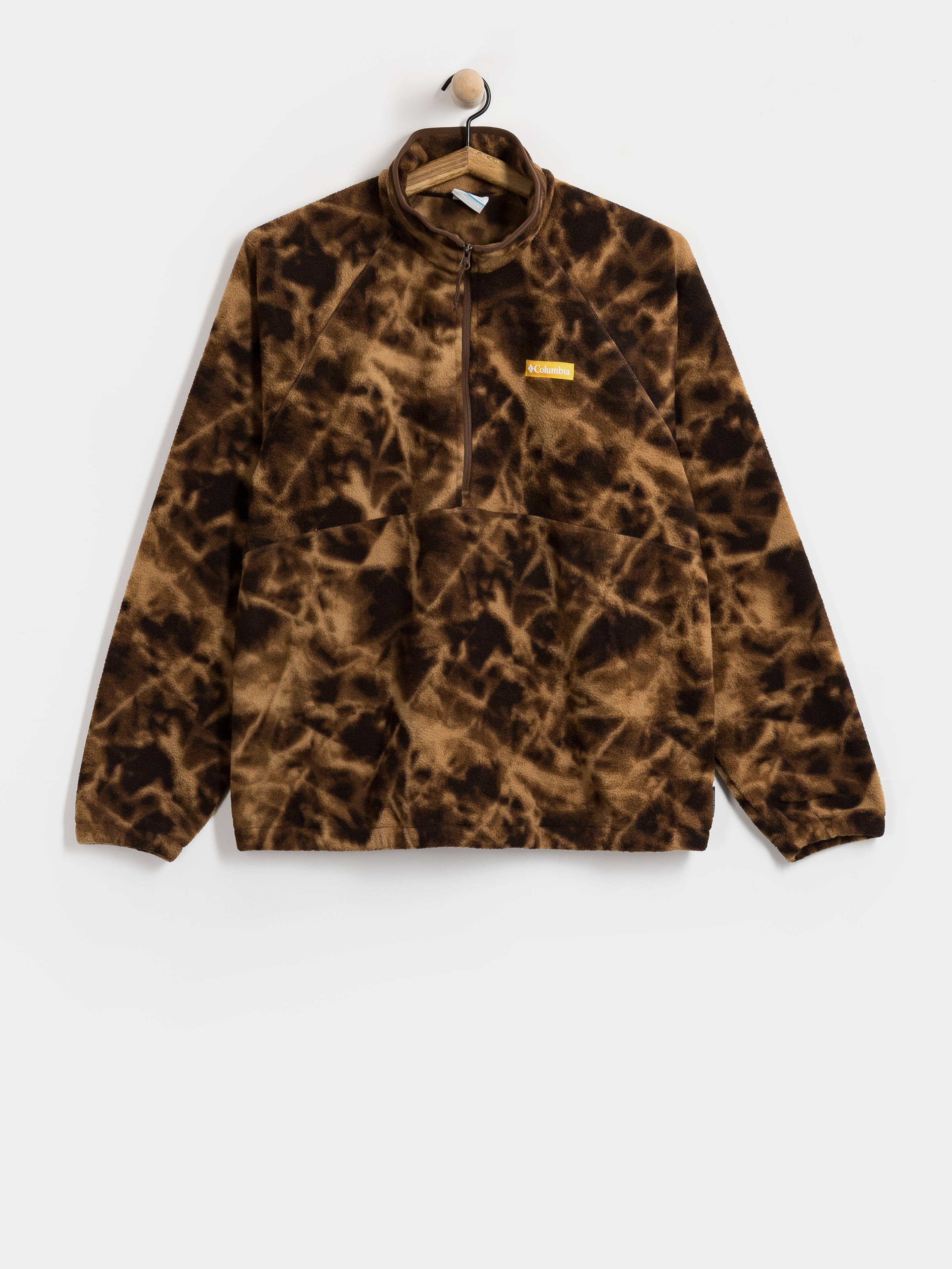 Férfi Polár pulóver Columbia Timber Crest MTR Printed Half Zip (tobacco/icypeaks)