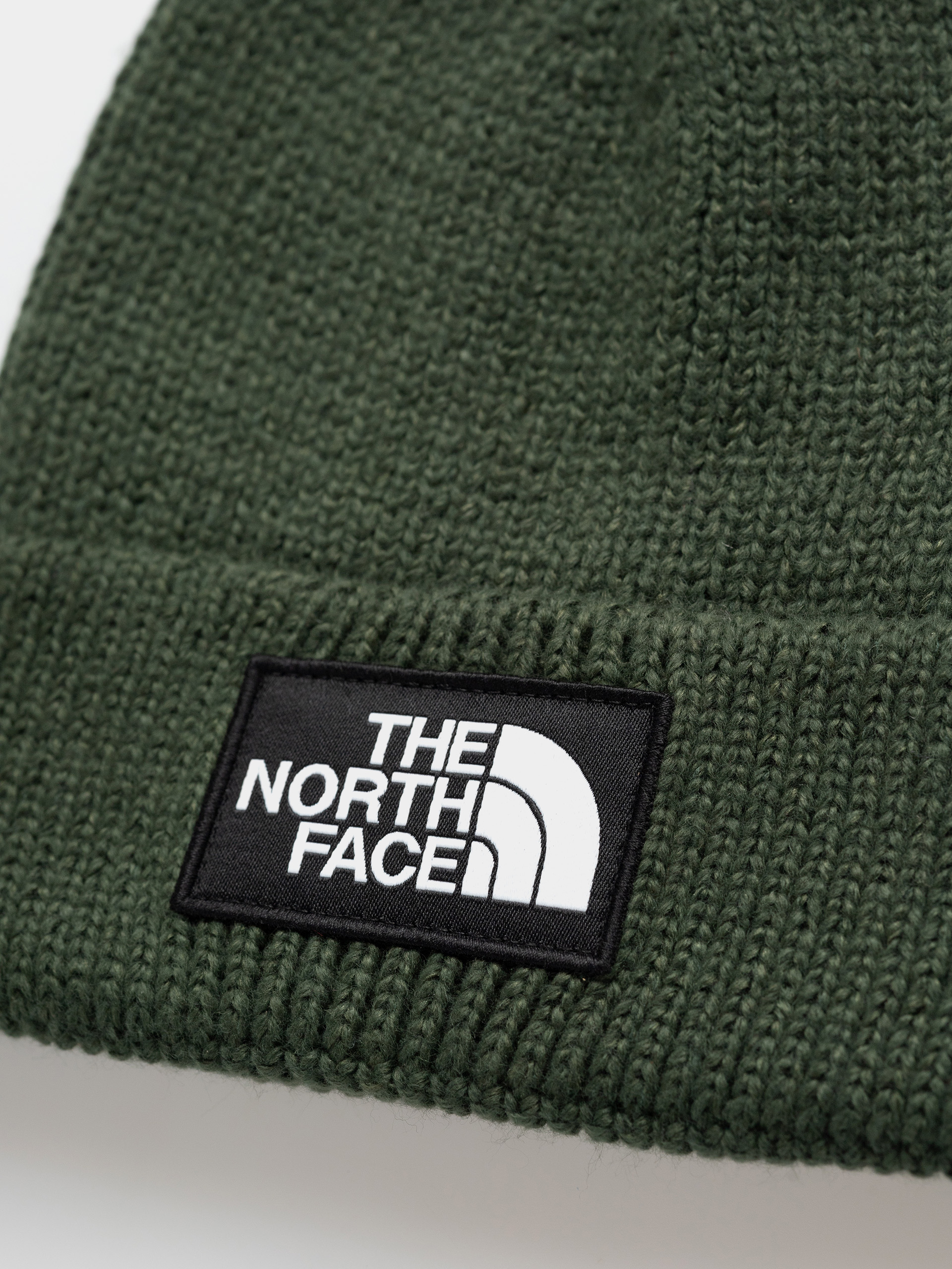 The North Face Tnf Logo Box Cuffed Sapka (bottle green)