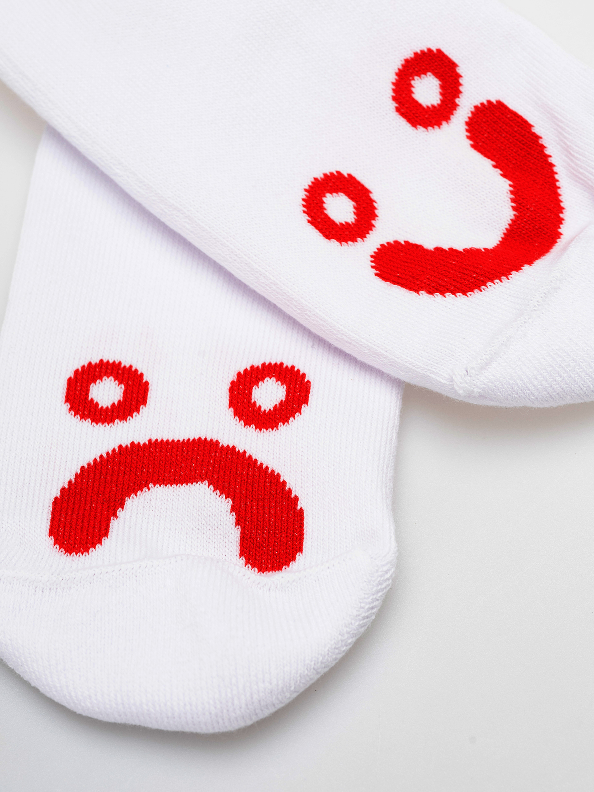Polar Skate Happy Sad Zokni (white/red)