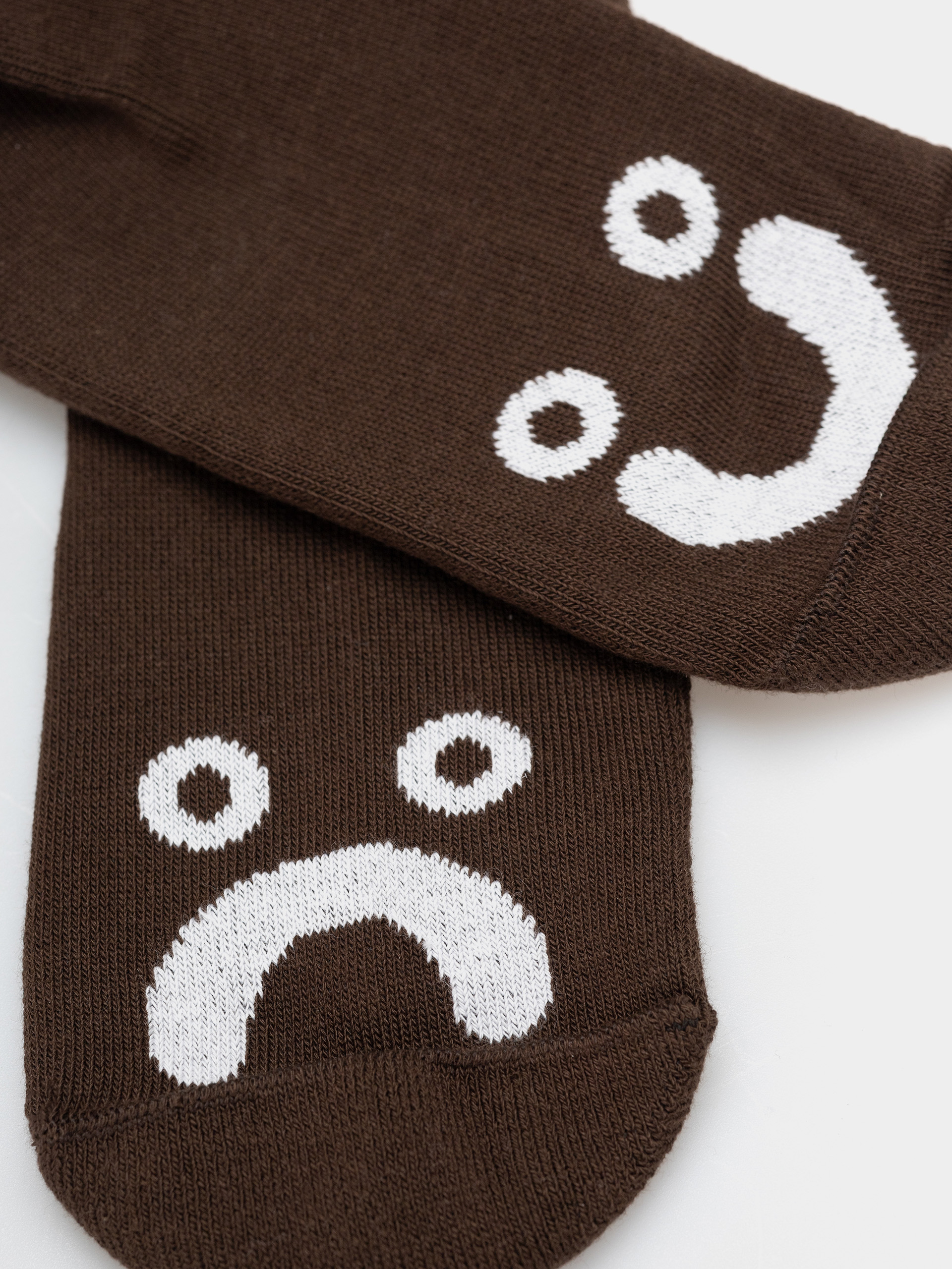Polar Skate Long Happy Sad Zokni (brown/white)