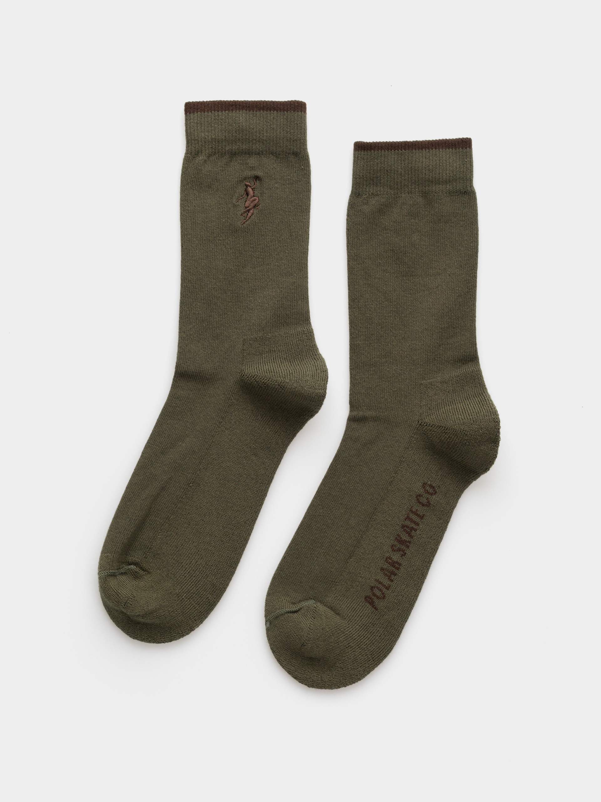 Polar Skate No Complies Forever Zokni (army green/brown)