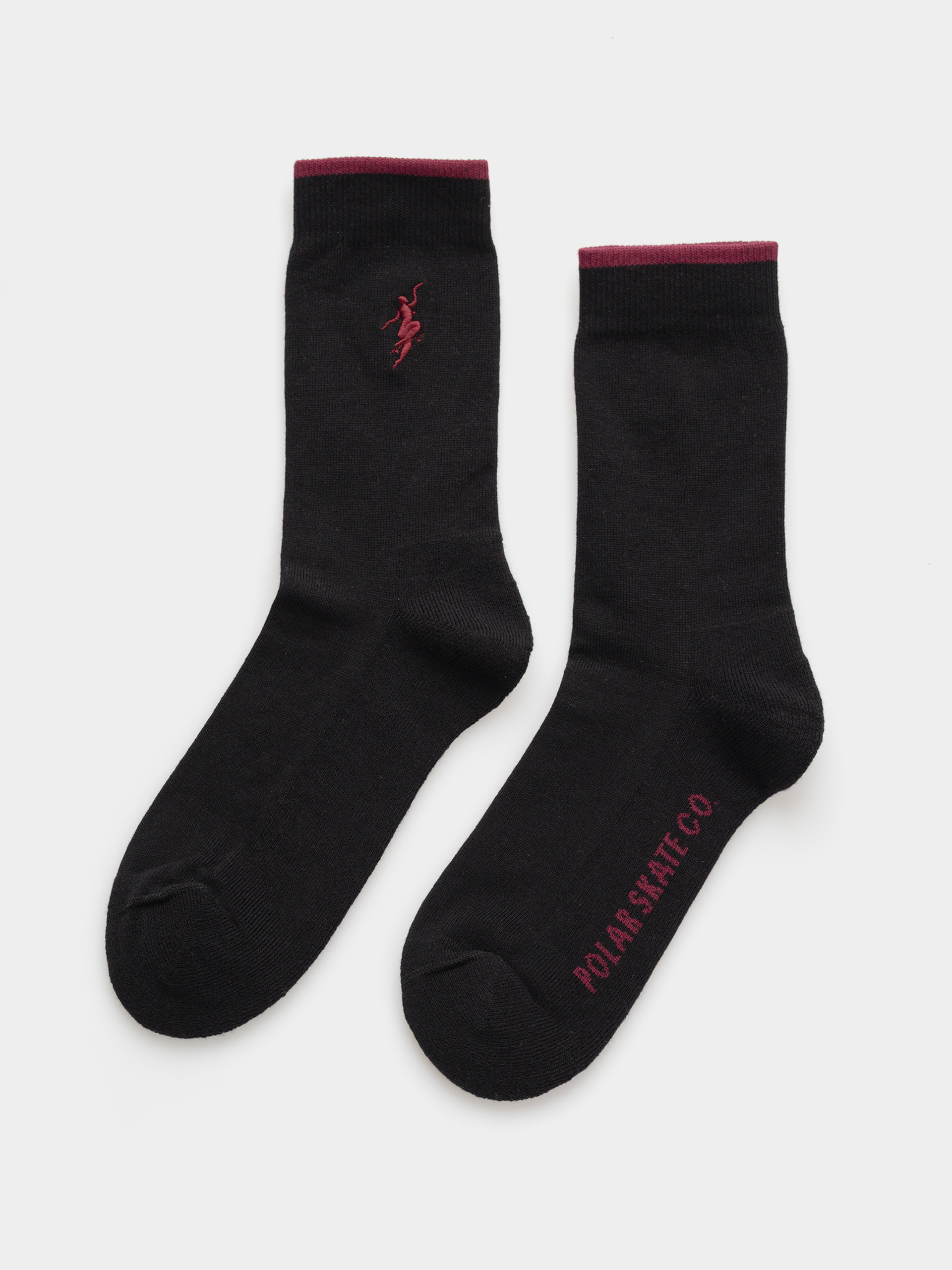 Polar Skate No Complies Forever Zokni (black/redcurrant)