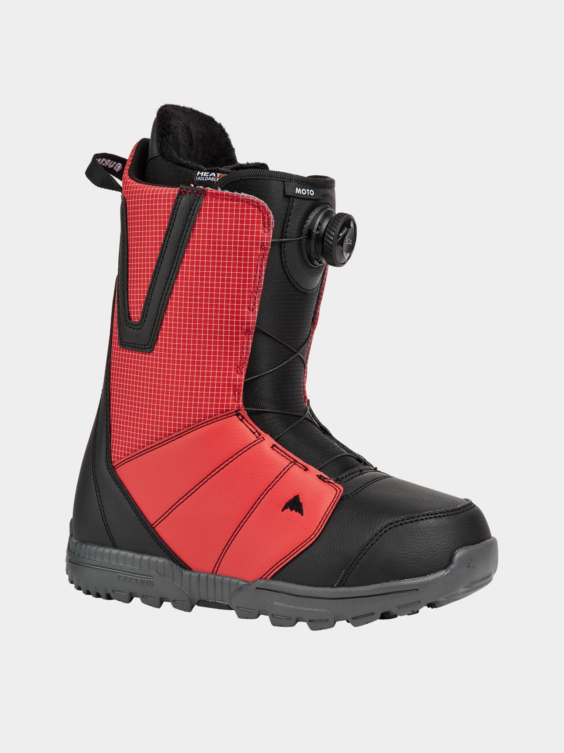 Férfi Snowboard cipők Burton Moto Boa (geranium red/black)