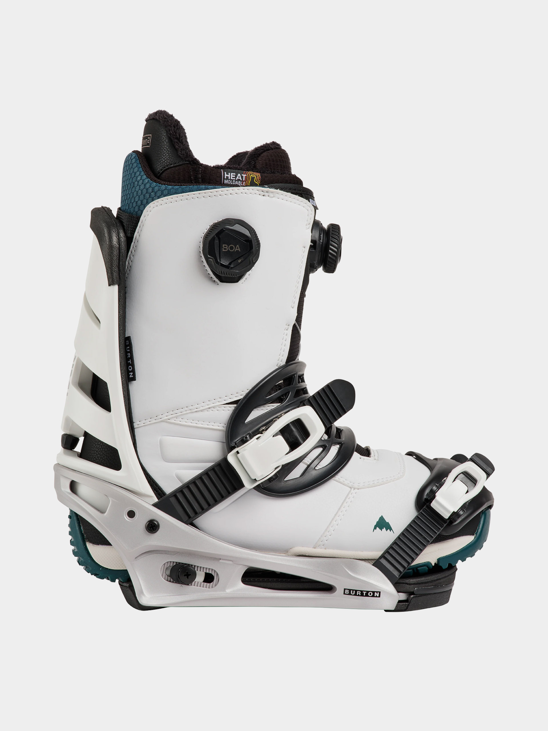 Férfi Snowboard kötés Burton Mission Re:Flex (white/silver)