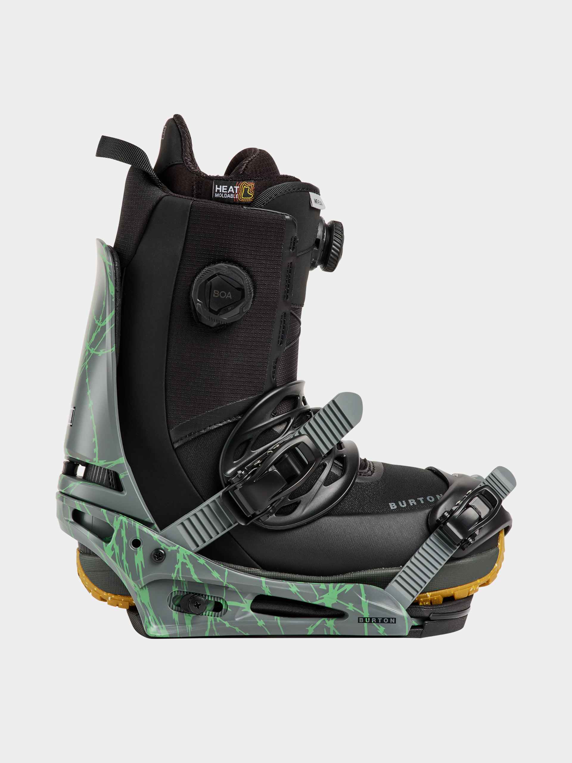 Férfi Snowboard kötés Burton Cartel Re:Flex (gray/green voltage)
