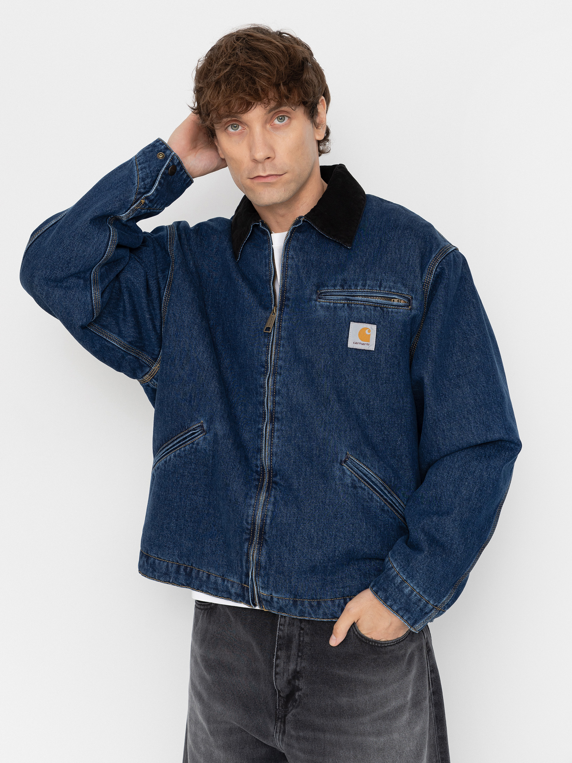 Carhartt WIP OG Detroit Dzseki (blue/black/stone washed)